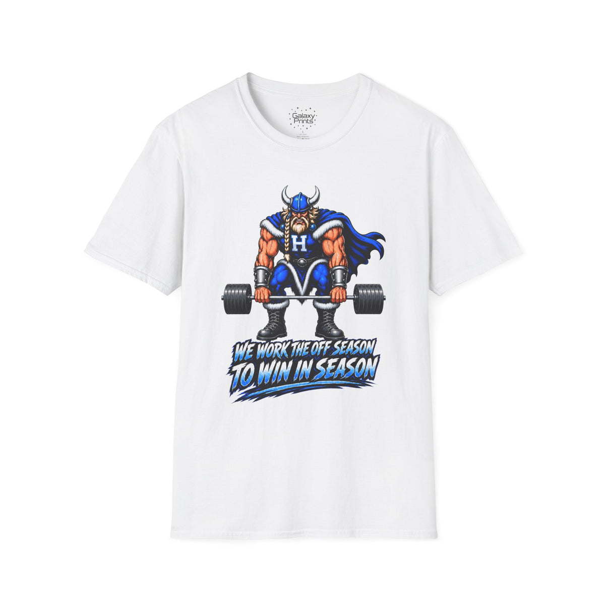 Hoggard Viking Weightlifting T‑Shirt — "We Work the Off Season to Win in Season" - Others Empty