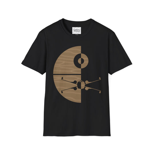 Star Wars Inspired Unisex T-Shirt - 'X-Wing Fighter & Death Star' Graphic Tee
