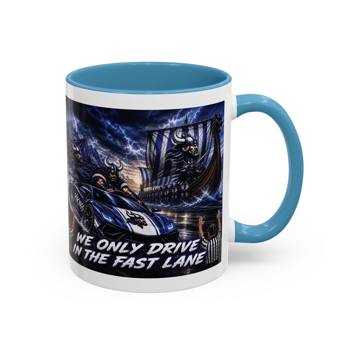 Hoggard Vikings Stylish Accent Coffee Mug  "Race to another Ship" and "Dive in the fast lane"- Perfect for Daily Brew & Gifts