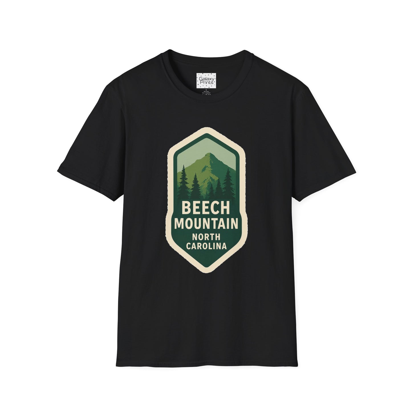 Beech Mountain NC Vintage Hiking T-Shirt — Retro Mountain Badge Graphic Tee