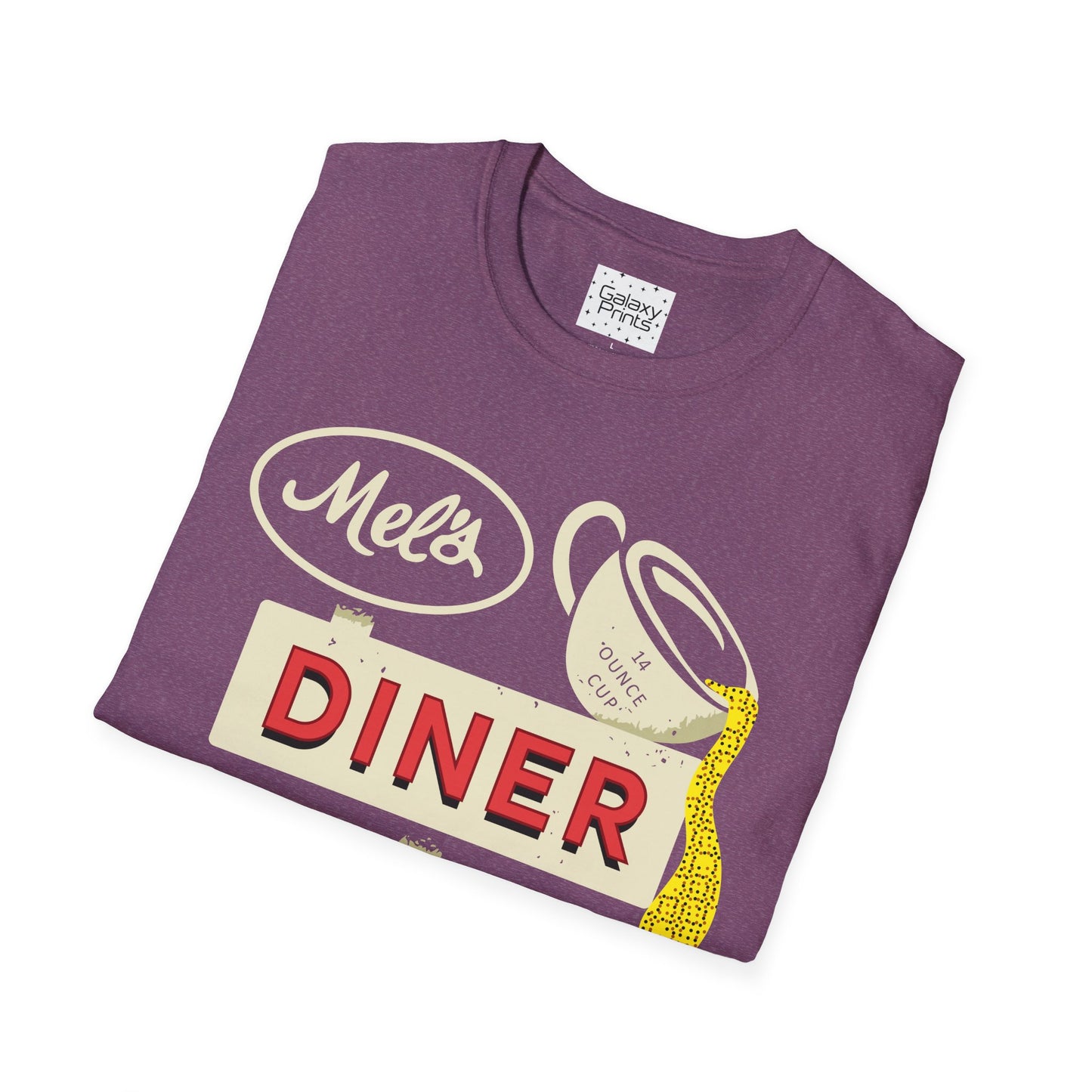 Unisex T-Shirt - POP Culture - 'Mel's Diner Phoenix, AX from the Sitcom Alice - Kiss my grits Mel'
