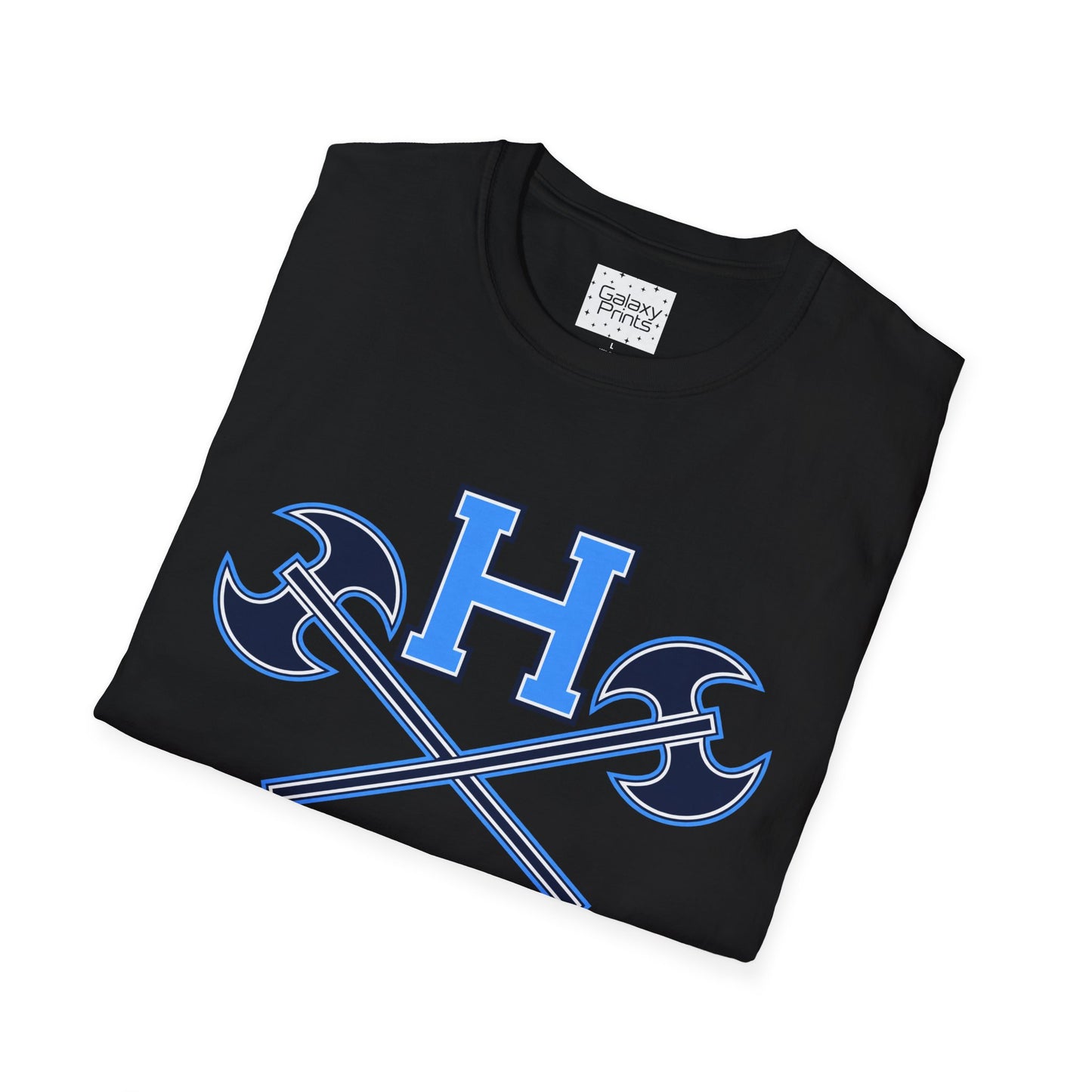 Hoggard - H w/ Axes T-Shirt – Blue 'H' with Crossed Battle Axes Graphic Spirit Tee
