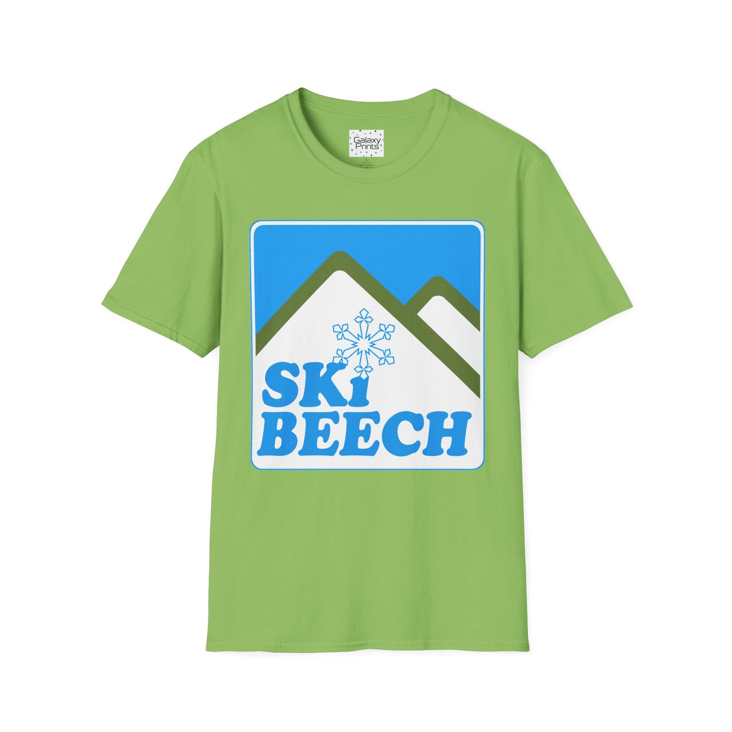 Retro Ski Beech T‑Shirt — Vintage Beech Mountain Snowflake Ski Tee