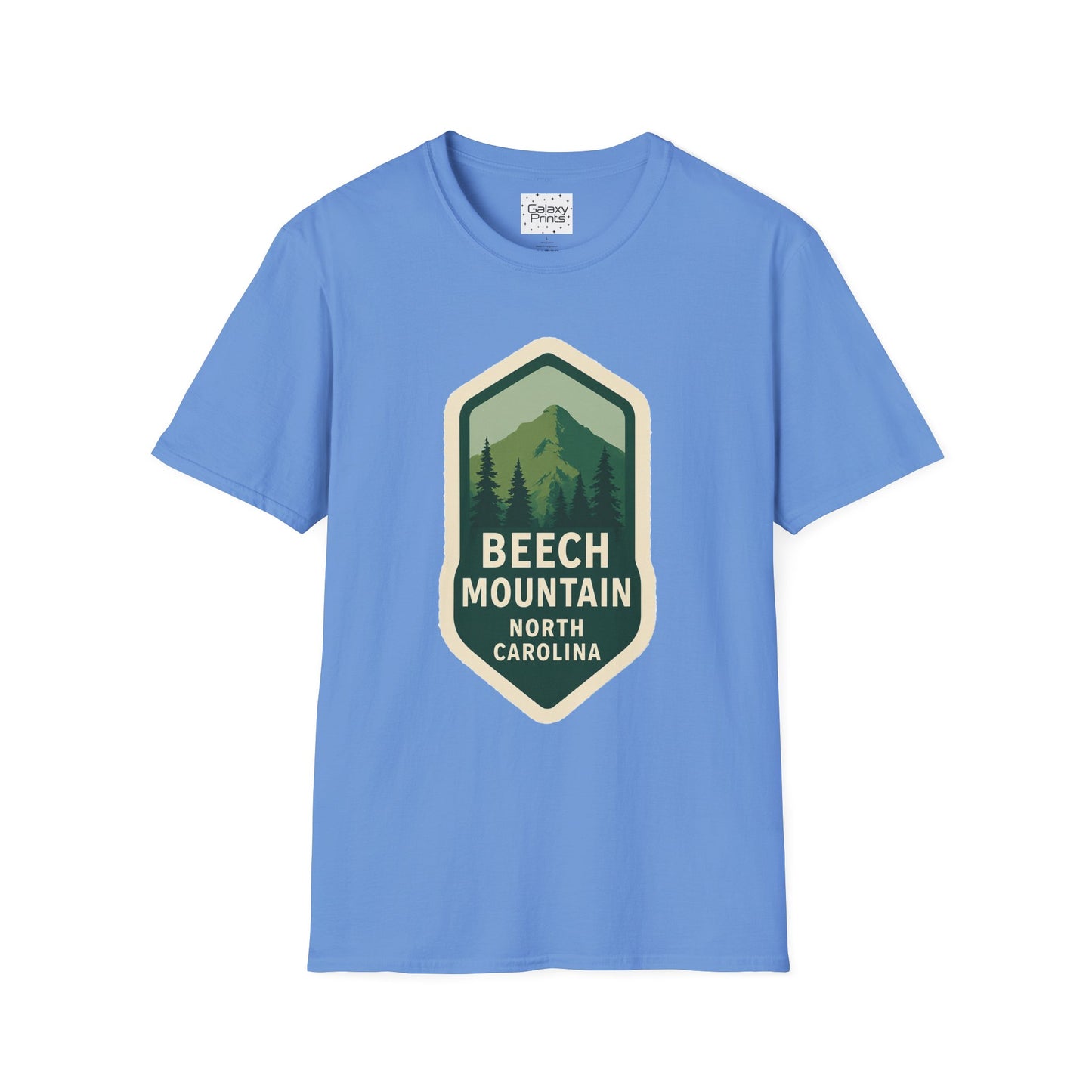 Beech Mountain NC Vintage Hiking T-Shirt — Retro Mountain Badge Graphic Tee