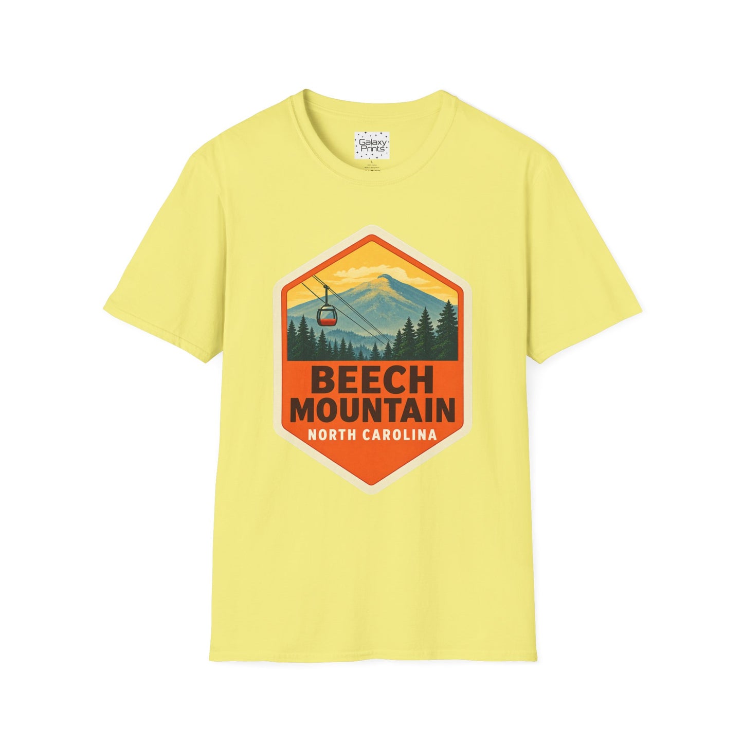 Beech Mountain NC Graphic T-Shirt Diamond — Mountain Ski Lift Vintage look