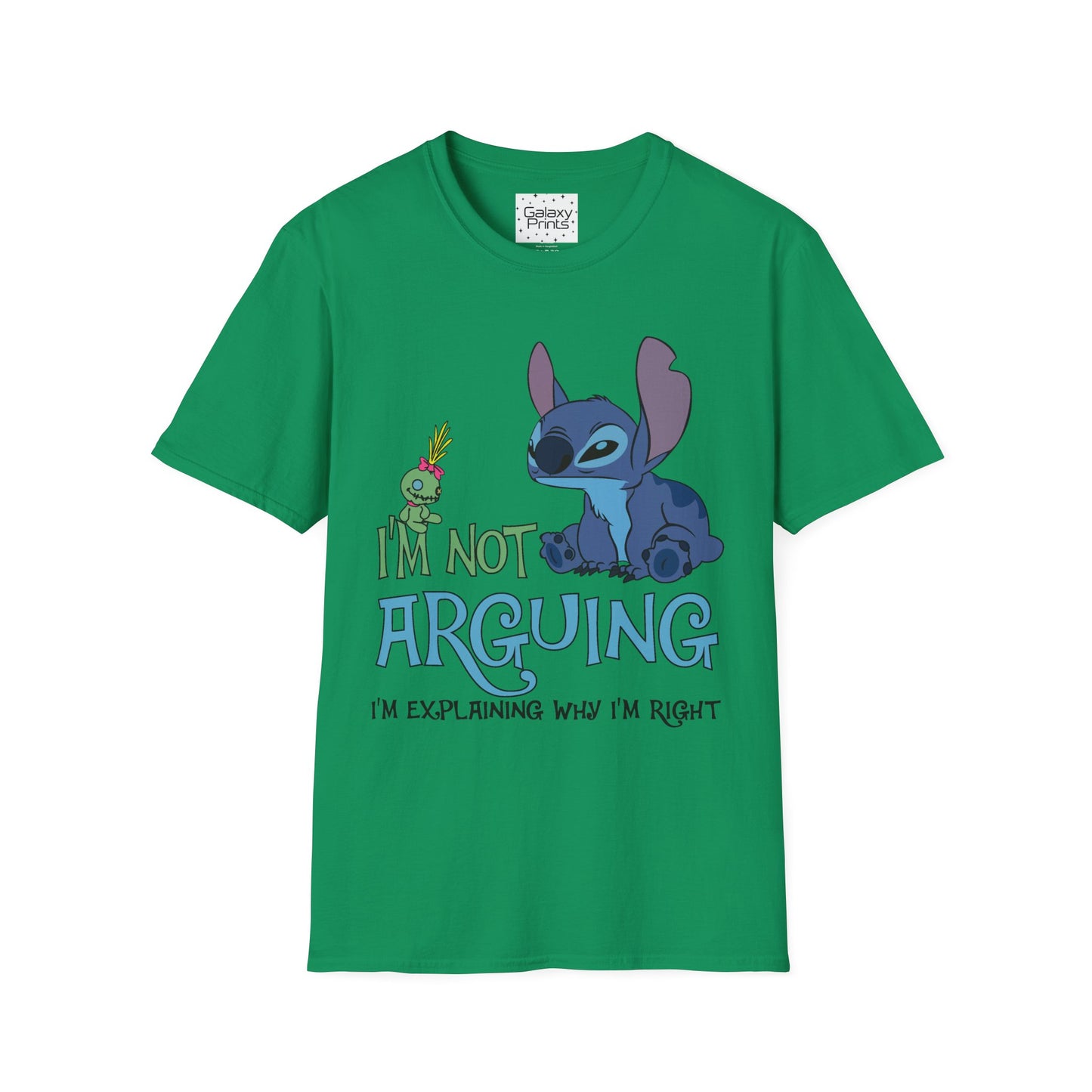 Unisex T-Shirt - Disney Inspired - 'Stich Not Arguing'