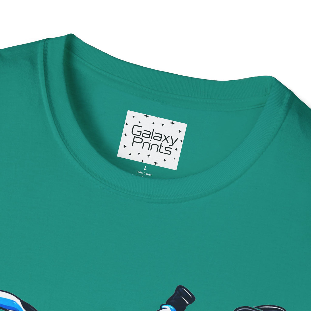 Skydiver Graphic T-Shirt — Blue Wingsuit Freefall Tee - I Survived on the back