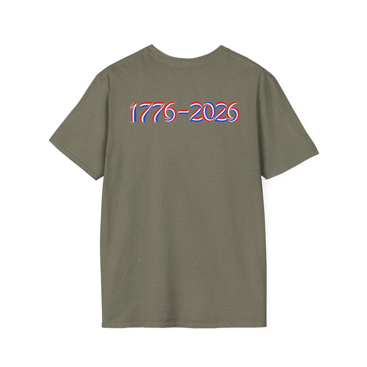 America 250 Celebration T-Shirt — Patriotic Red White Blue Anniversary Tee with 1776 - 2026 on back - Current Culture