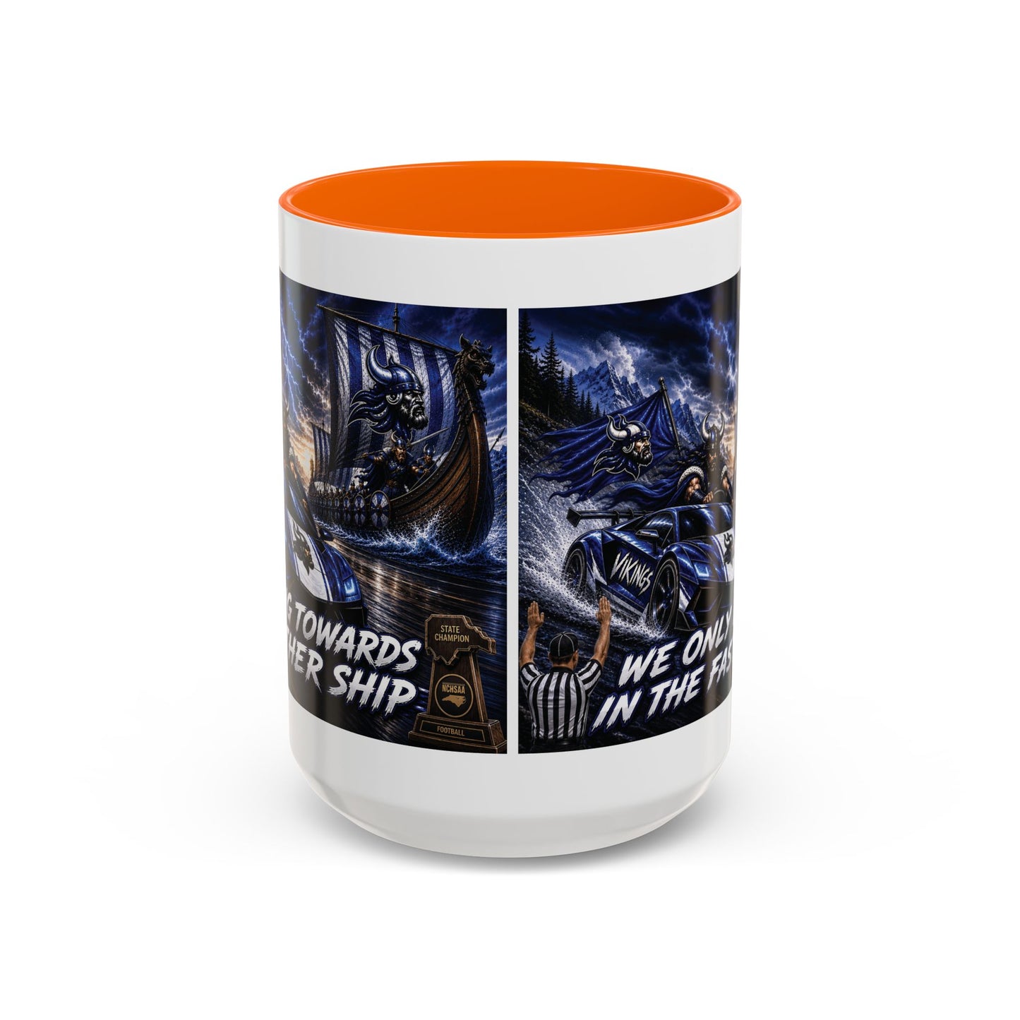 Hoggard Vikings Stylish Accent Coffee Mug  "Race to another Ship" and "Dive in the fast lane"- Perfect for Daily Brew & Gifts
