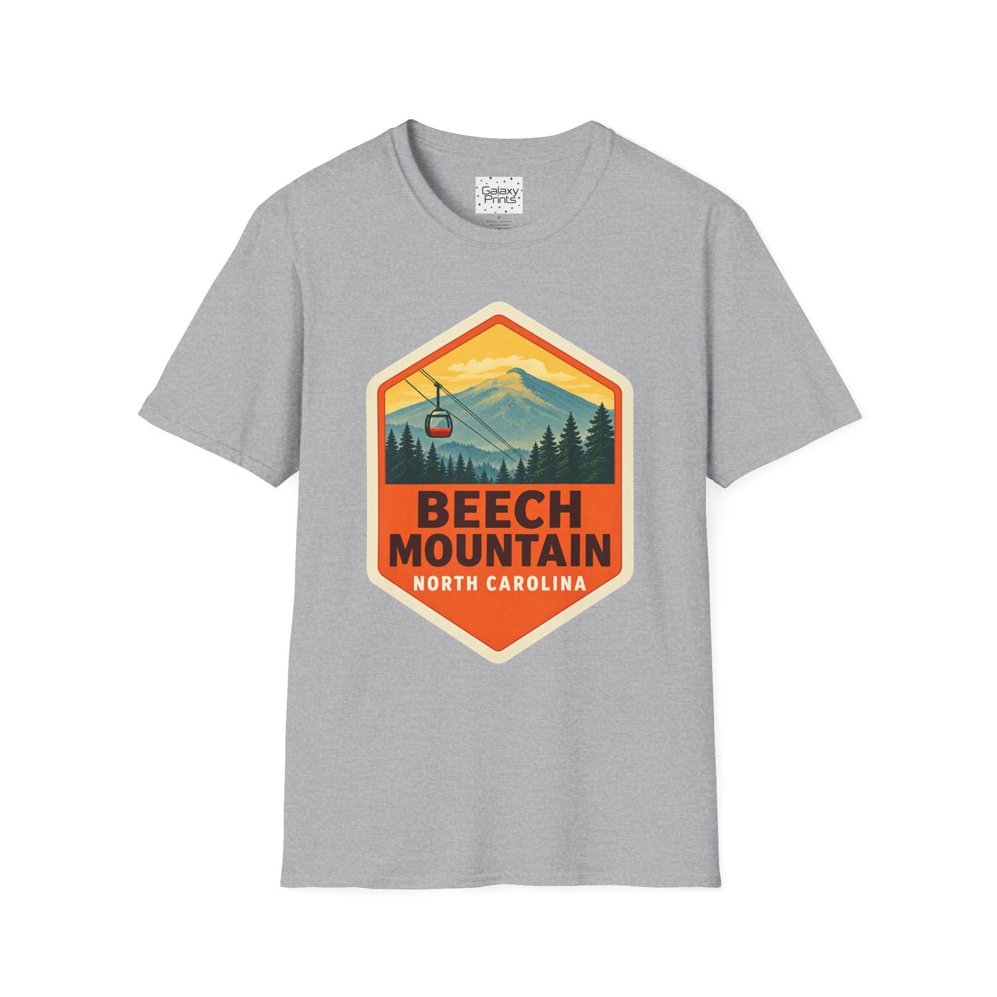 Beech Mountain NC Graphic T-Shirt Diamond — Mountain Ski Lift Vintage look