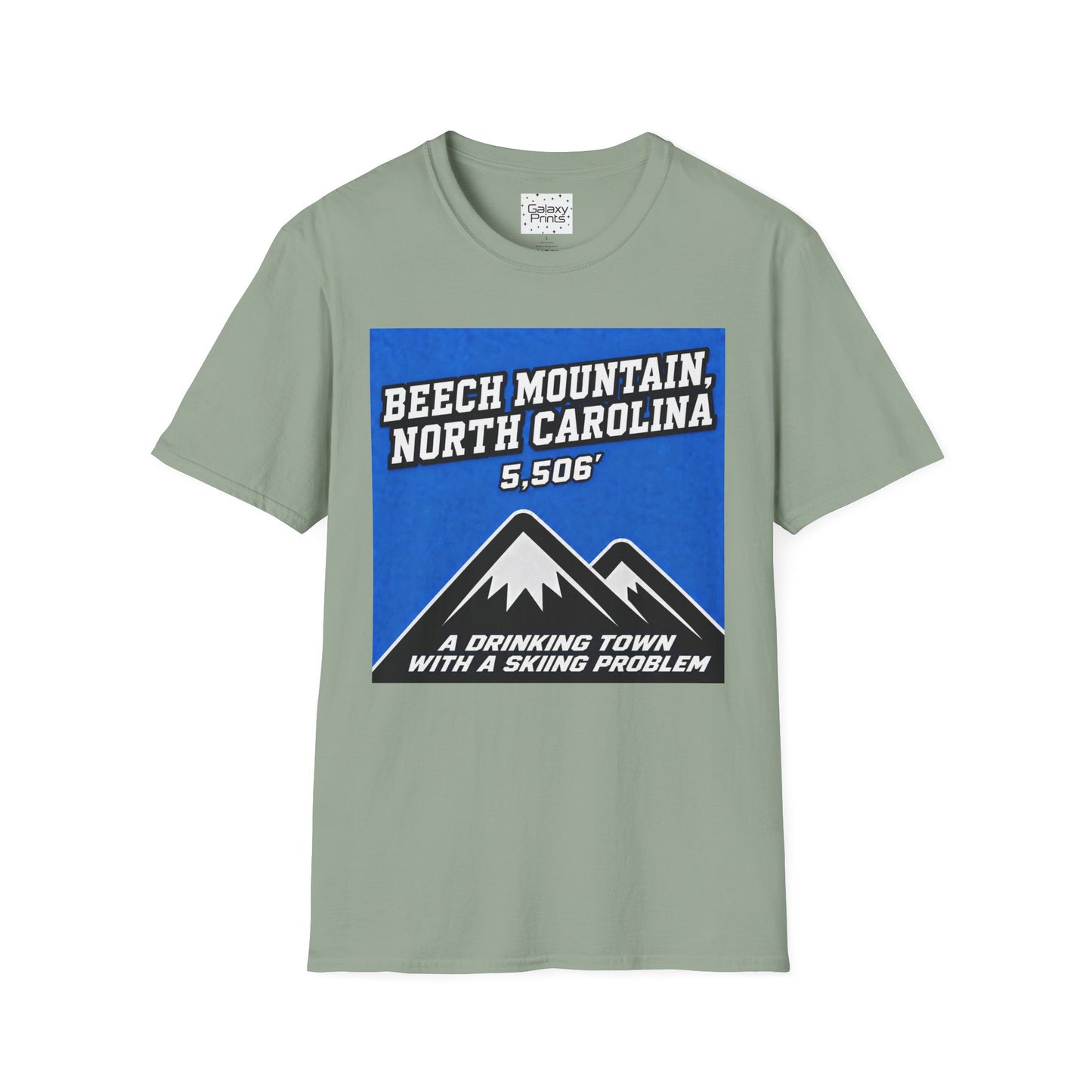 Beech Mountain North Carolina T-Shirt – 5,506' Drinking Town with Skiing Problem - Graphic Tee