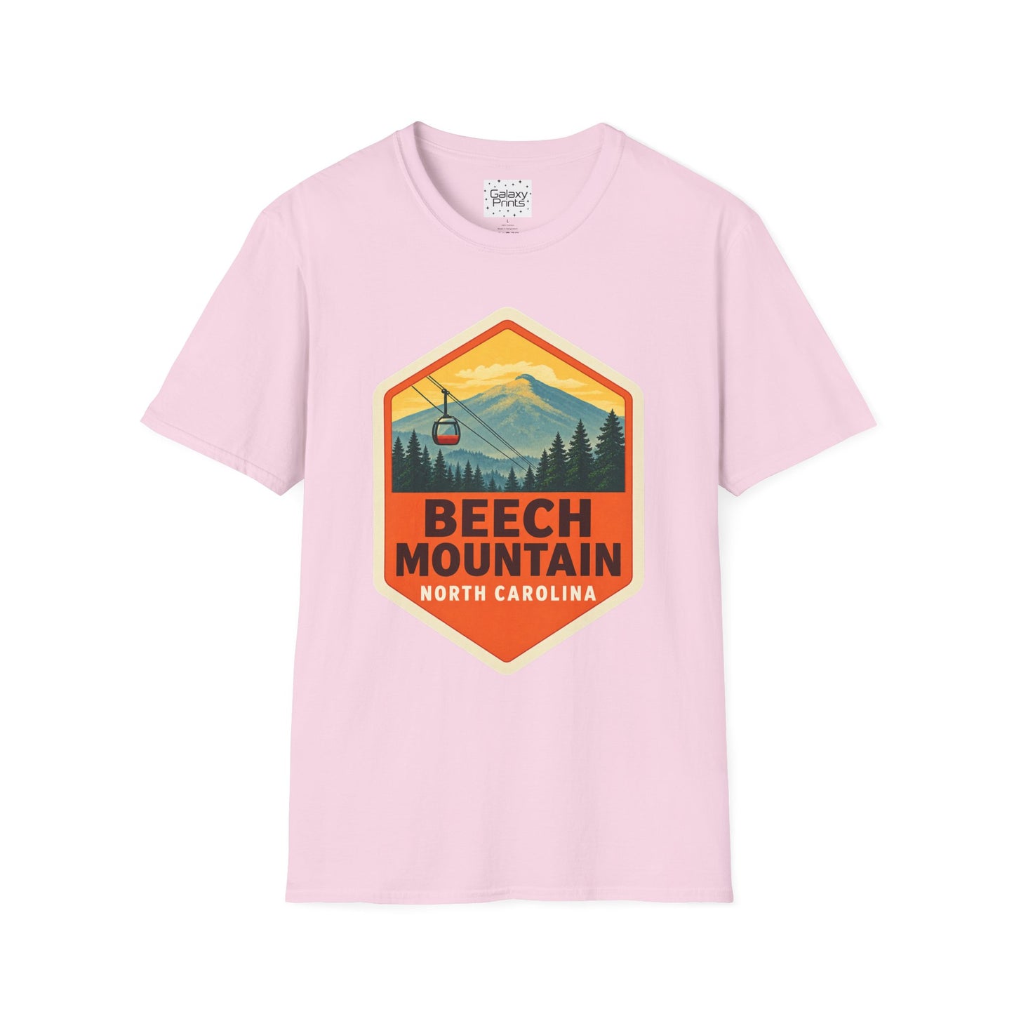 Beech Mountain NC Graphic T-Shirt Diamond — Mountain Ski Lift Vintage look