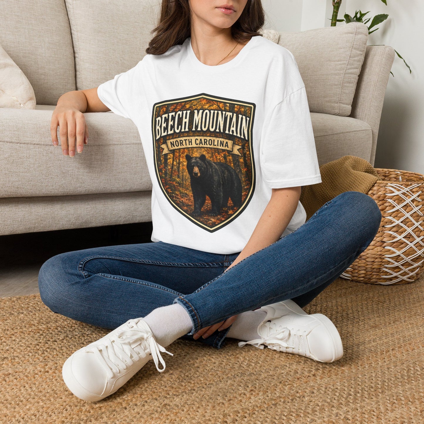 Beech Mountain North Carolina T-Shirt — Rustic Bear Mountain Graphic Tee