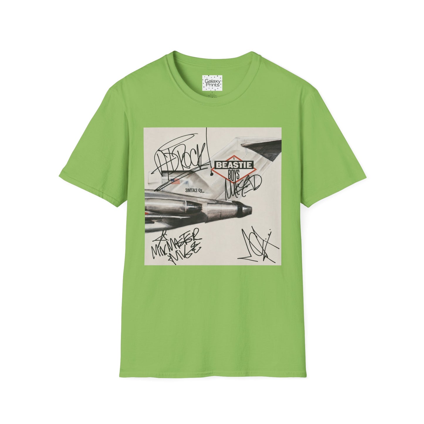 B-Boys "Licensed to Ill" Autographed Band T-Shirt - Graffiti
