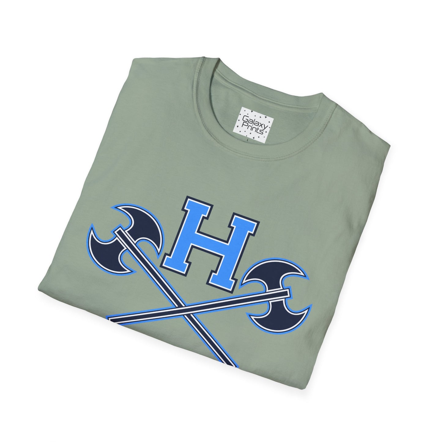 Hoggard - H w/ Axes T-Shirt – Blue 'H' with Crossed Battle Axes Graphic Spirit Tee