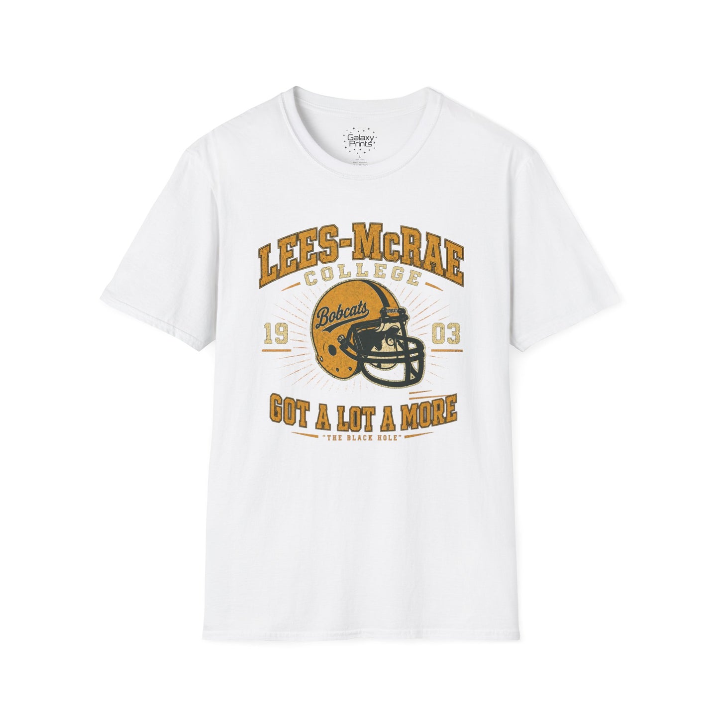 Lees-McRae College Bobcats Vintage Football T-Shirt — Got A Lot A More - The Black Hole