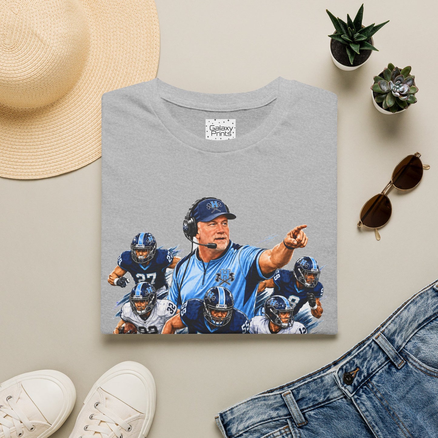 Hoggard Vikings Inspired - 1TEAM 1FAM - Viking Helmet - Unisex T-Shirt