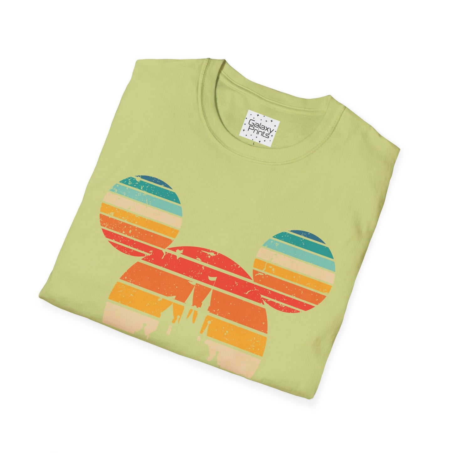 Unisex T-Shirt - DISNEY Inspired - 'Mickey Ears with Pastel Colors Distressed'