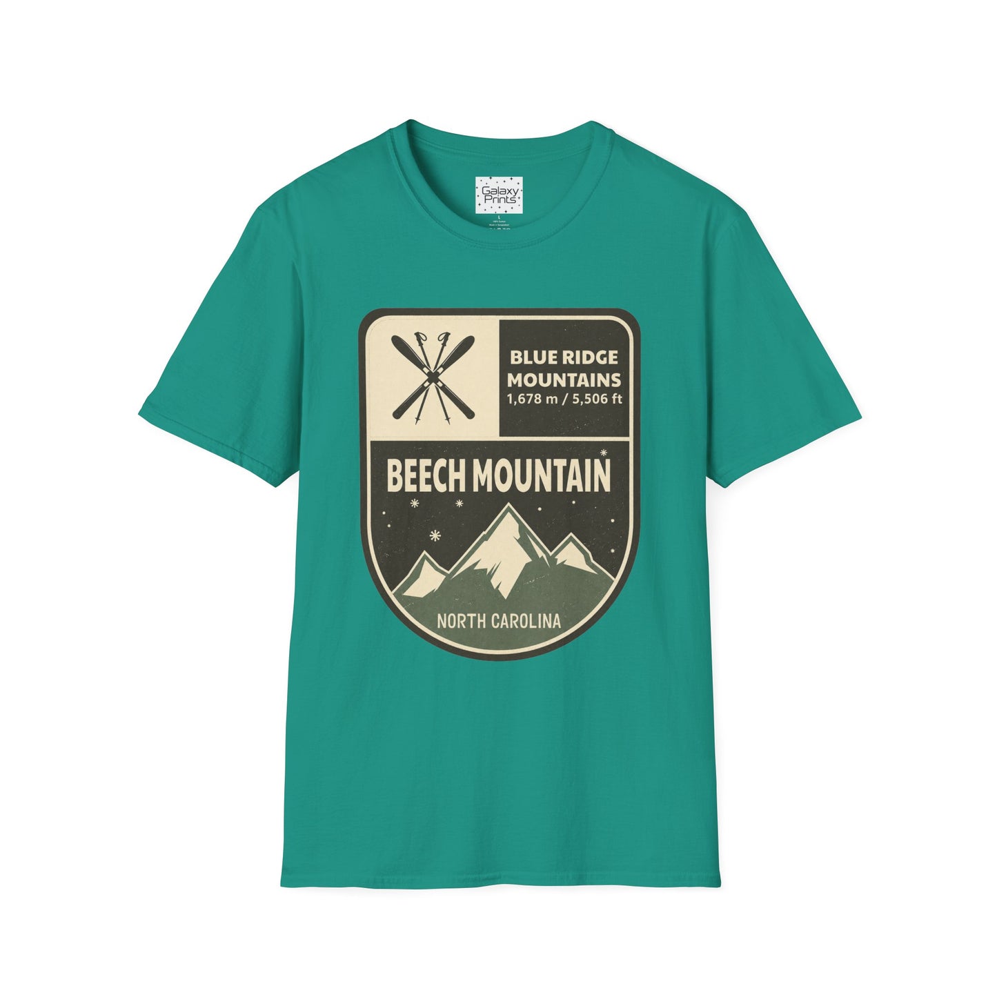 Beech Mountain Blue Ridge Mountains T‑Shirt — North Carolina Ski & Hiking Vintage