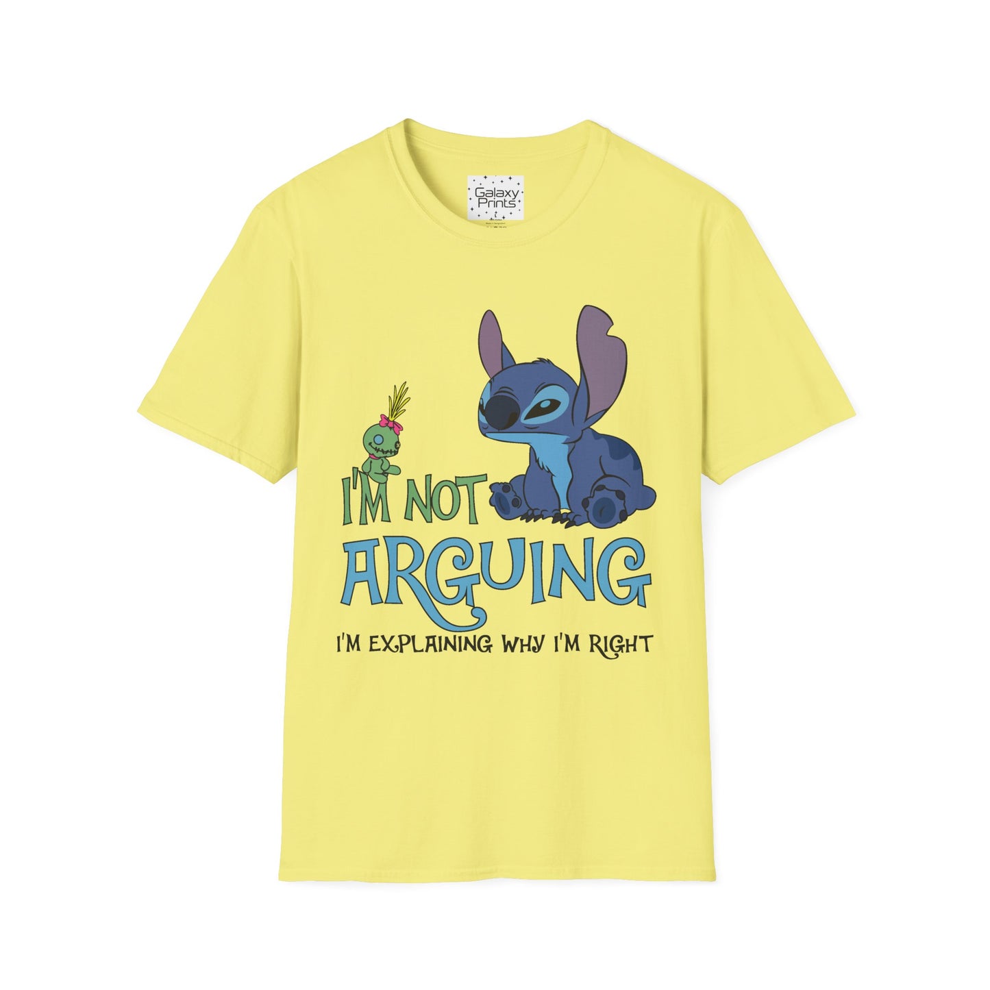 Unisex T-Shirt - Disney Inspired - 'Stich Not Arguing'