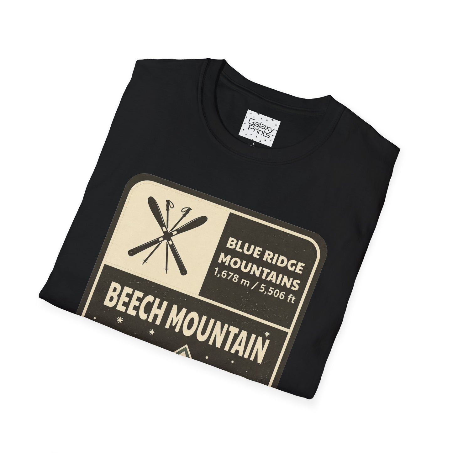 Beech Mountain Blue Ridge Mountains T‑Shirt — North Carolina Ski & Hiking Vintage