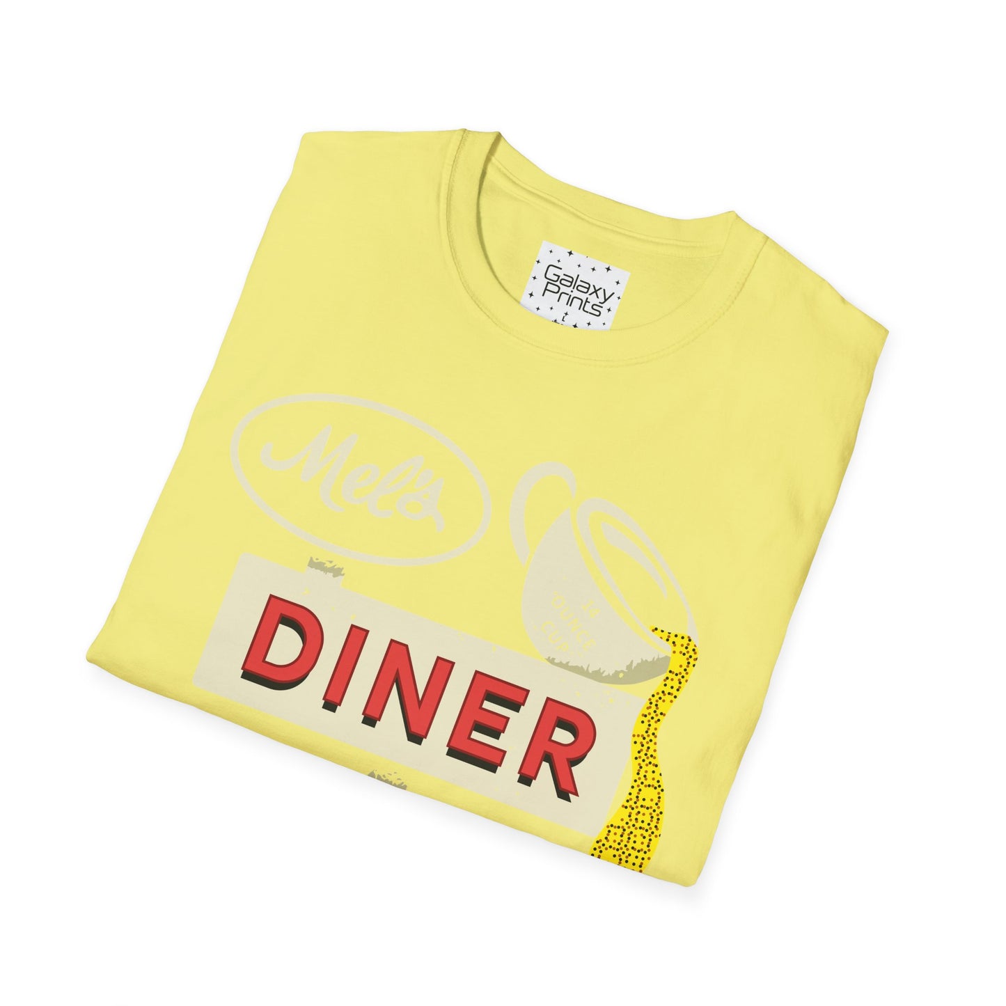 Unisex T-Shirt - POP Culture - 'Mel's Diner Phoenix, AX from the Sitcom Alice - Kiss my grits Mel'