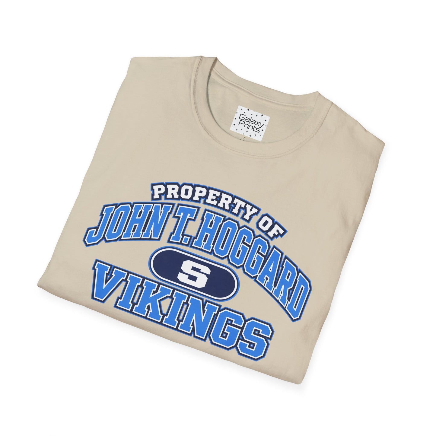 Property of JTH Vikings T‑Shirt S — Viking in Power Circle back - Hoggard School Spirit Tee