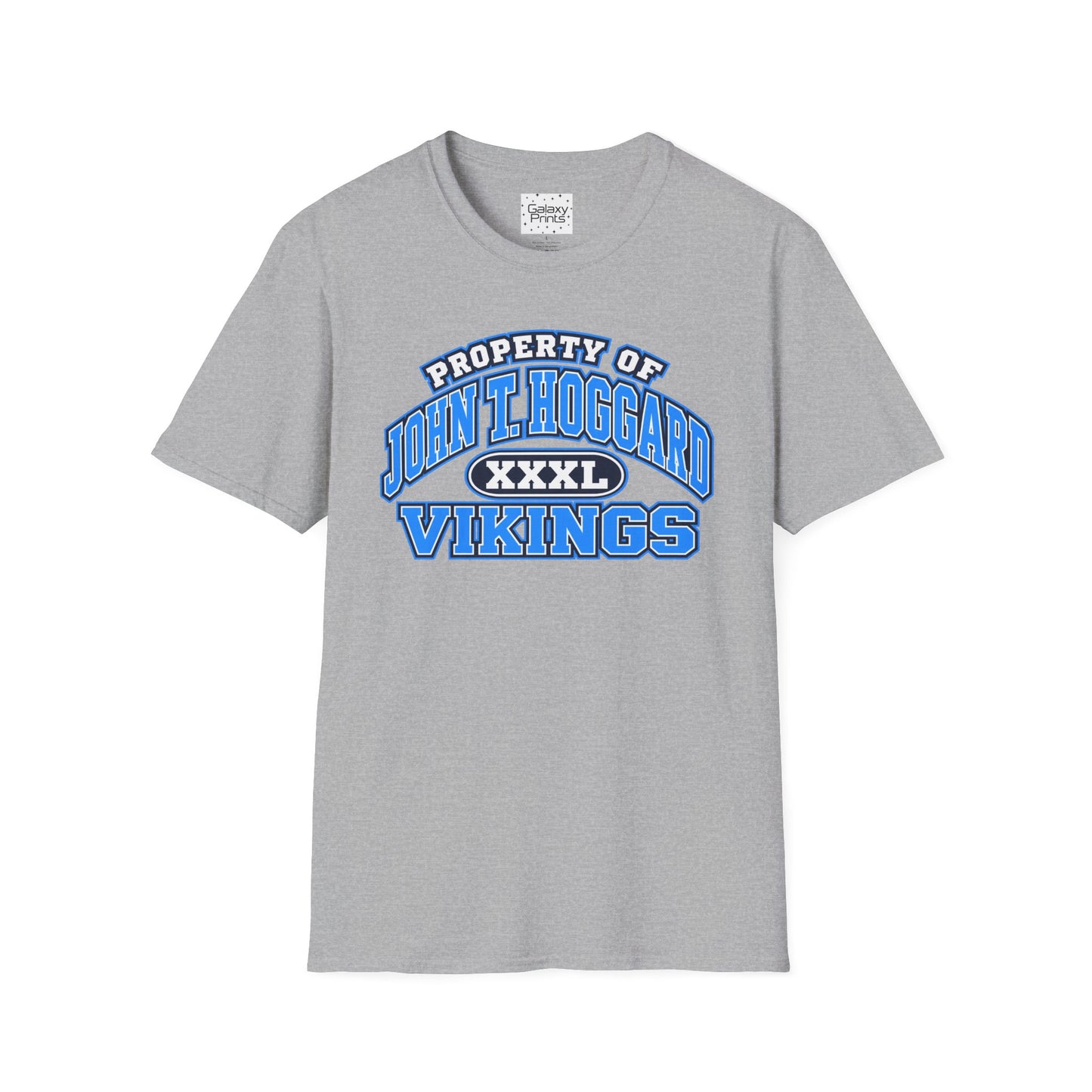Property of JTH Vikings T‑Shirt  XXXL — Viking in Power Circle back - Hoggard School Spirit Tee