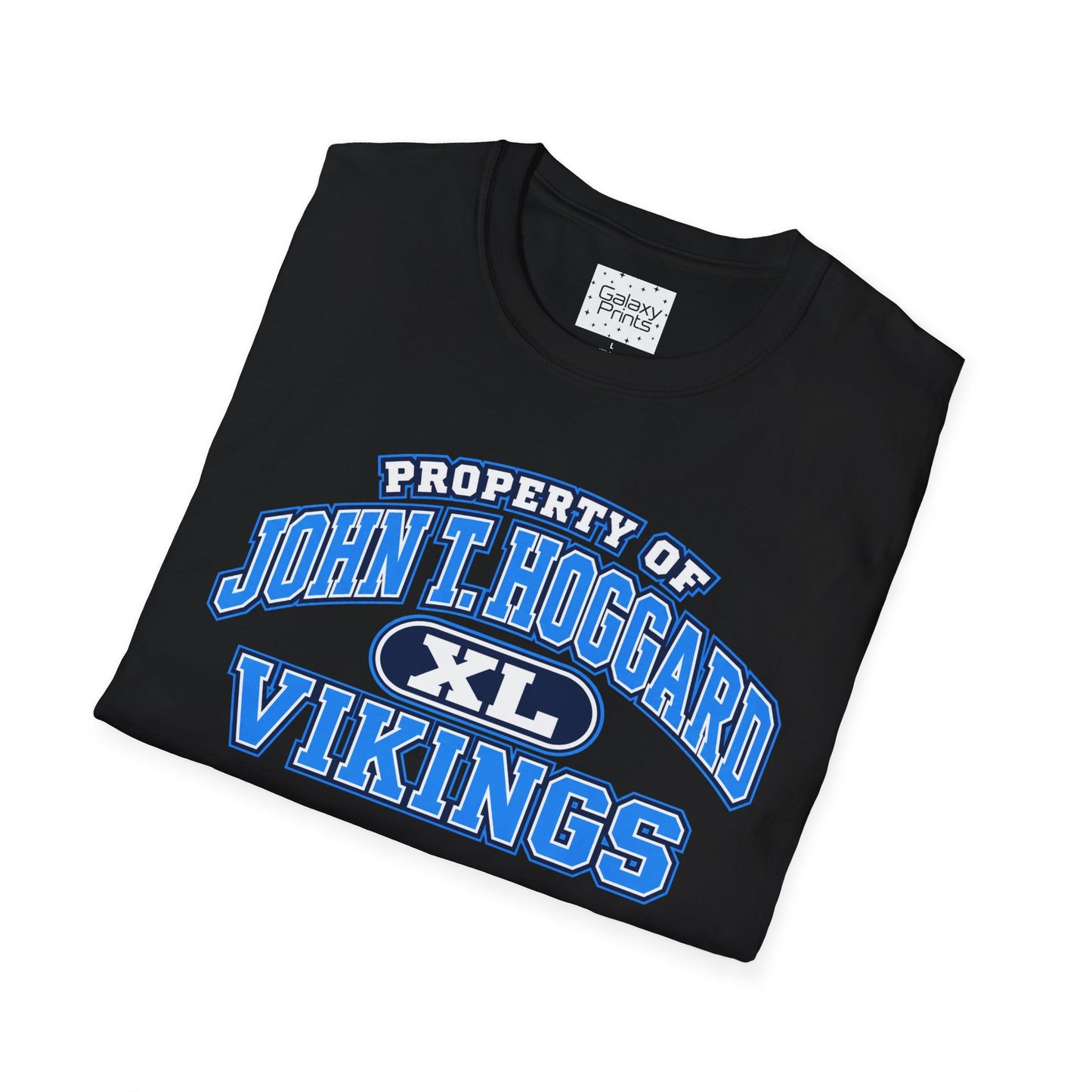 Property of JTH Vikings T‑Shirt XL — Viking in Power Circle back - Hoggard School Spirit Tee