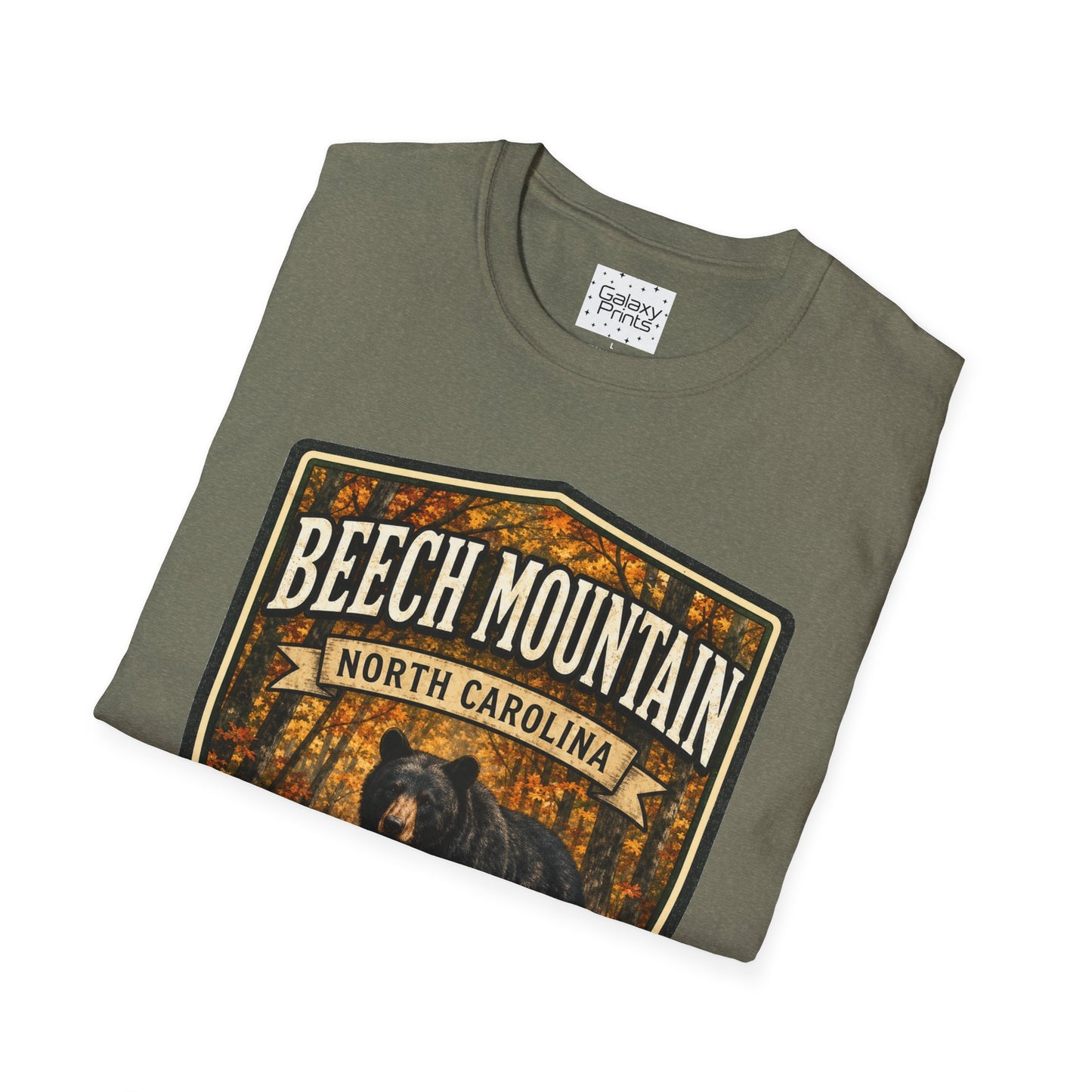 Beech Mountain North Carolina T-Shirt — Rustic Bear Mountain Graphic Tee