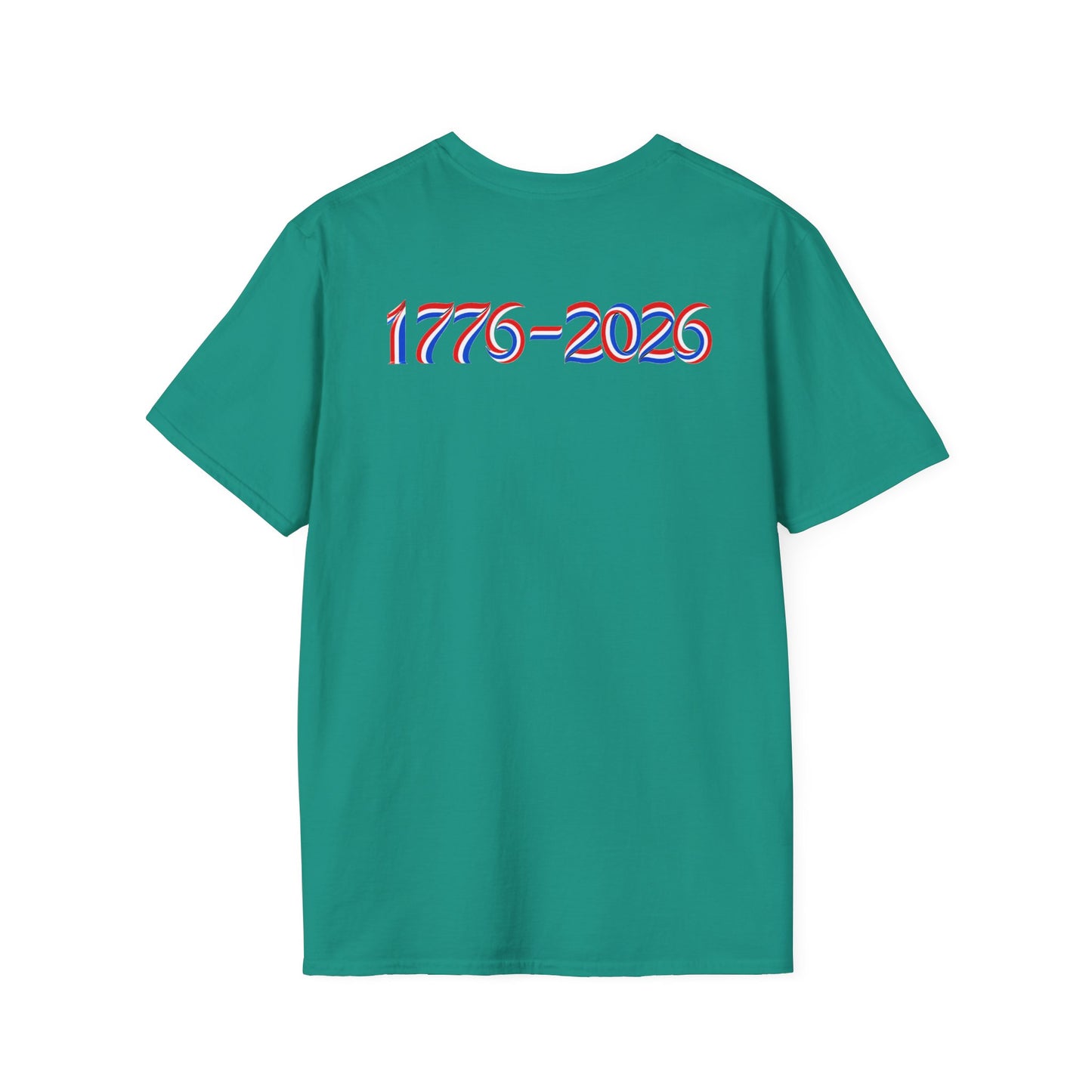 America 250 Celebration T-Shirt — Patriotic Red White Blue Anniversary Tee with 1776 - 2026 on back - Current Culture