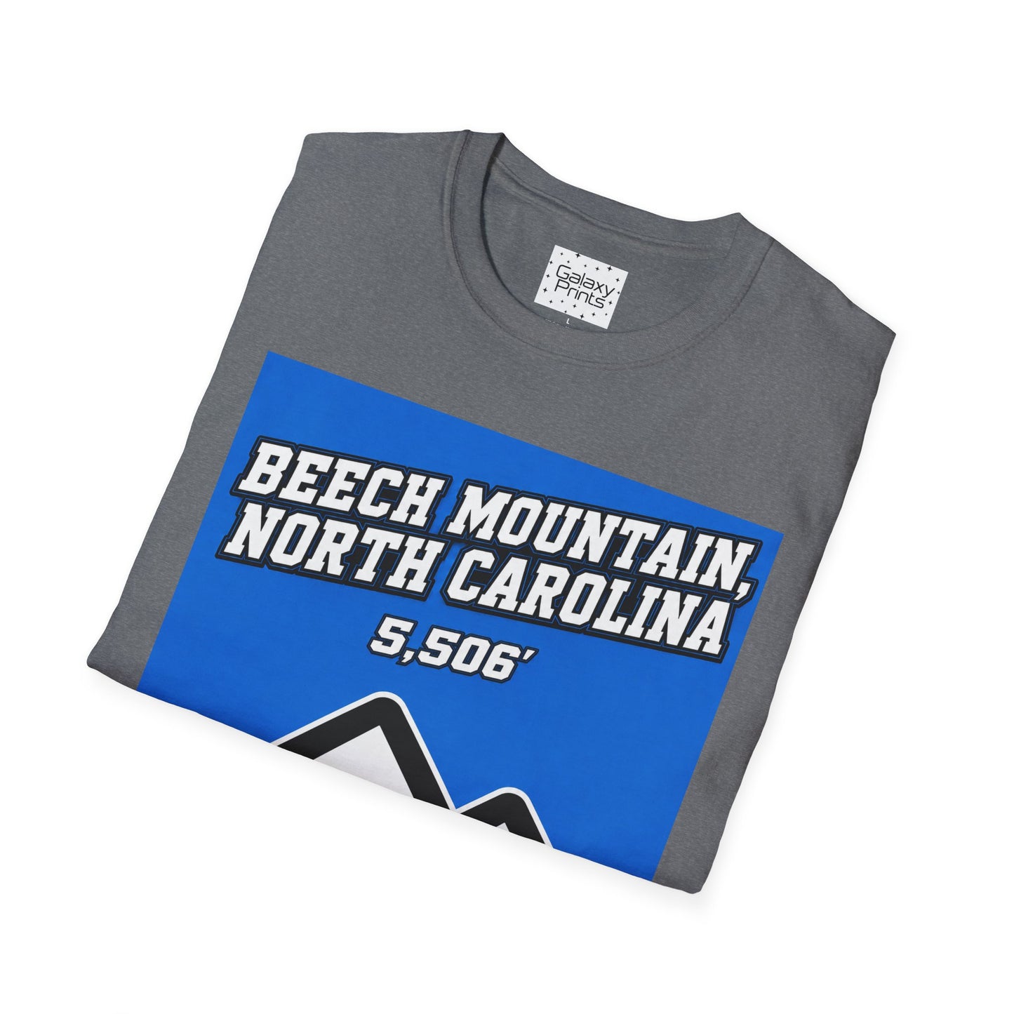 Beech Mountain, NC - The whole town is High T-Shirt — 5,506' Mountain Souvenir Tee