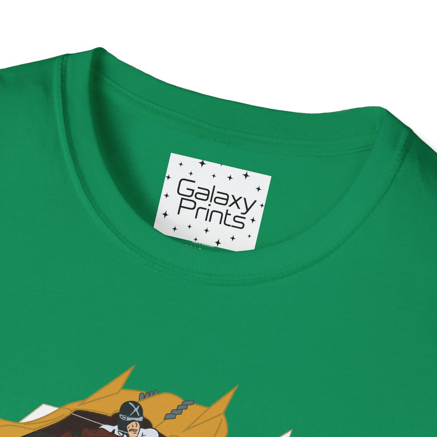 Unisex T-Shirt - POP Culture - 'The MACH 5 and Racer X from the Cartoon SPEED RACER - Go Speed Racer, Go Speed Racer, Go Speed Racer, Goooo'