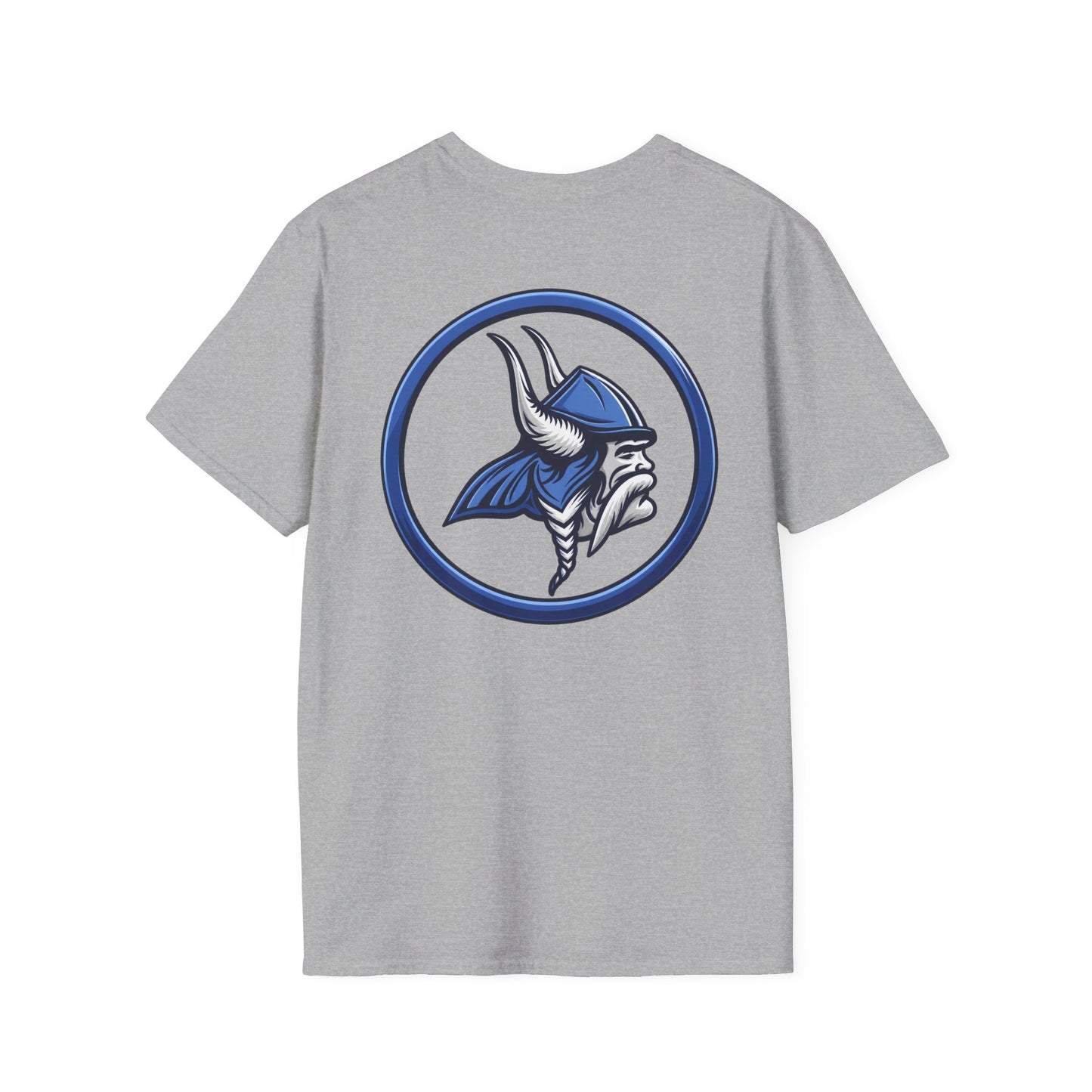 Property of JTH Vikings T‑Shirt S — Viking in Power Circle back - Hoggard School Spirit Tee