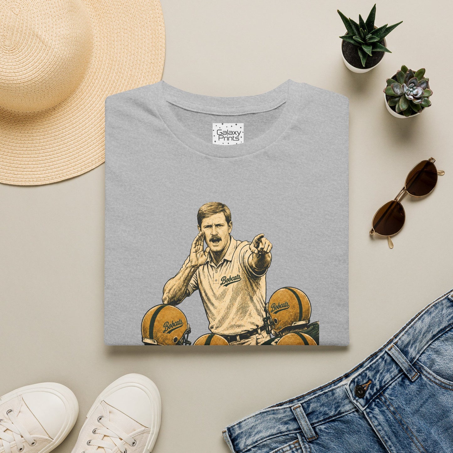 Lees-McRae College Bobcats Vintage Football T-Shirt — Coach Bryan "Don't Go MONDO" - Forever Undefeated