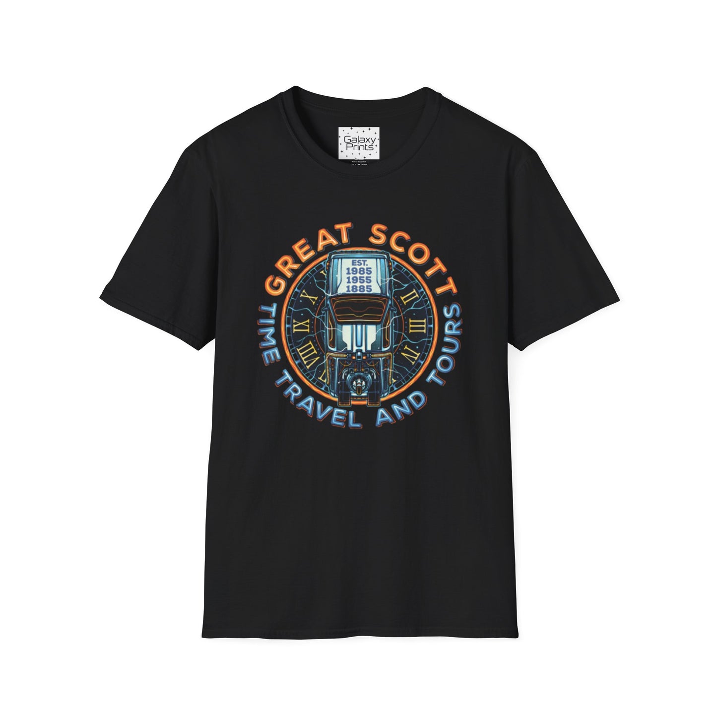 Back To The Future Inspired Unisex T-Shirt - 'Great Scott - Time Travel and Tours'