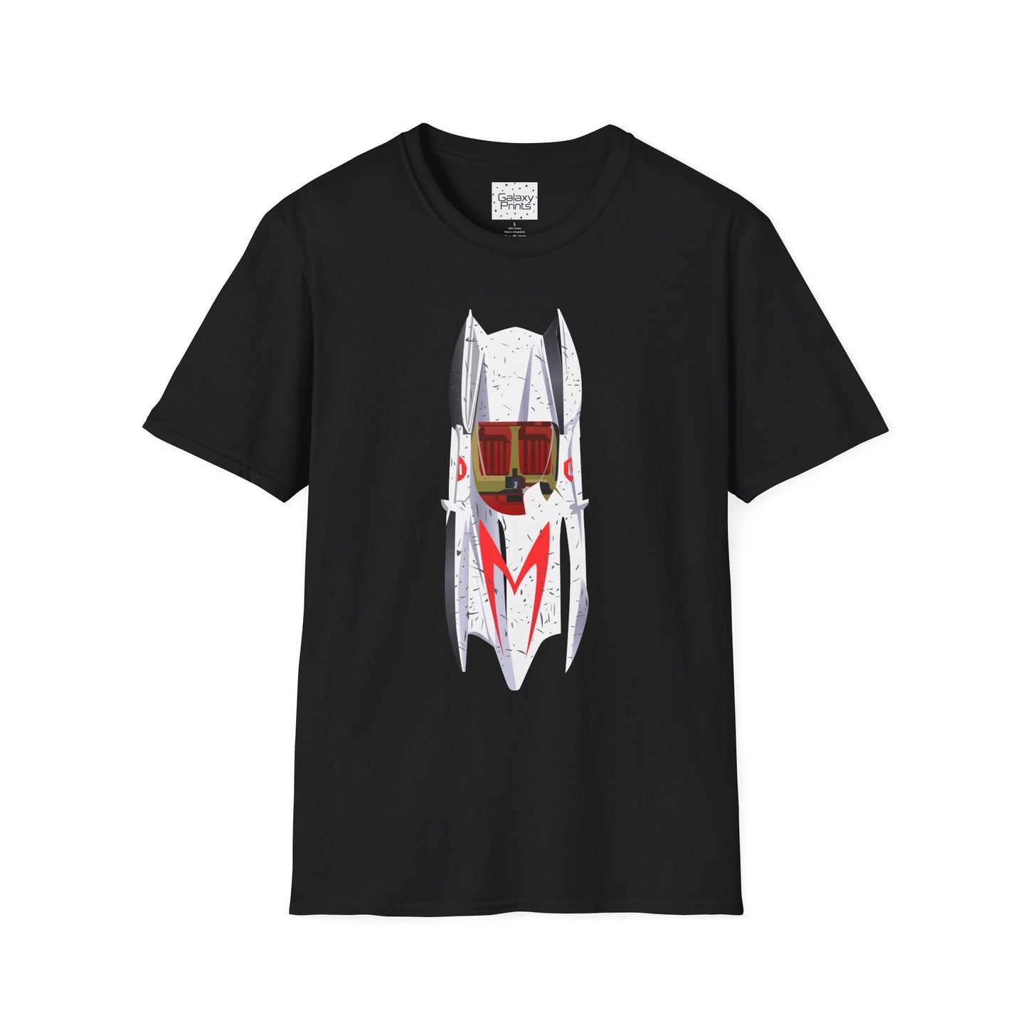 Unisex T-Shirt - POP Culture - 'The MACH 5 Sky view from the Cartoon SPEED RACER - Go Speed Racer, Go Speed Racer, Go Speed Racer, Goooo'