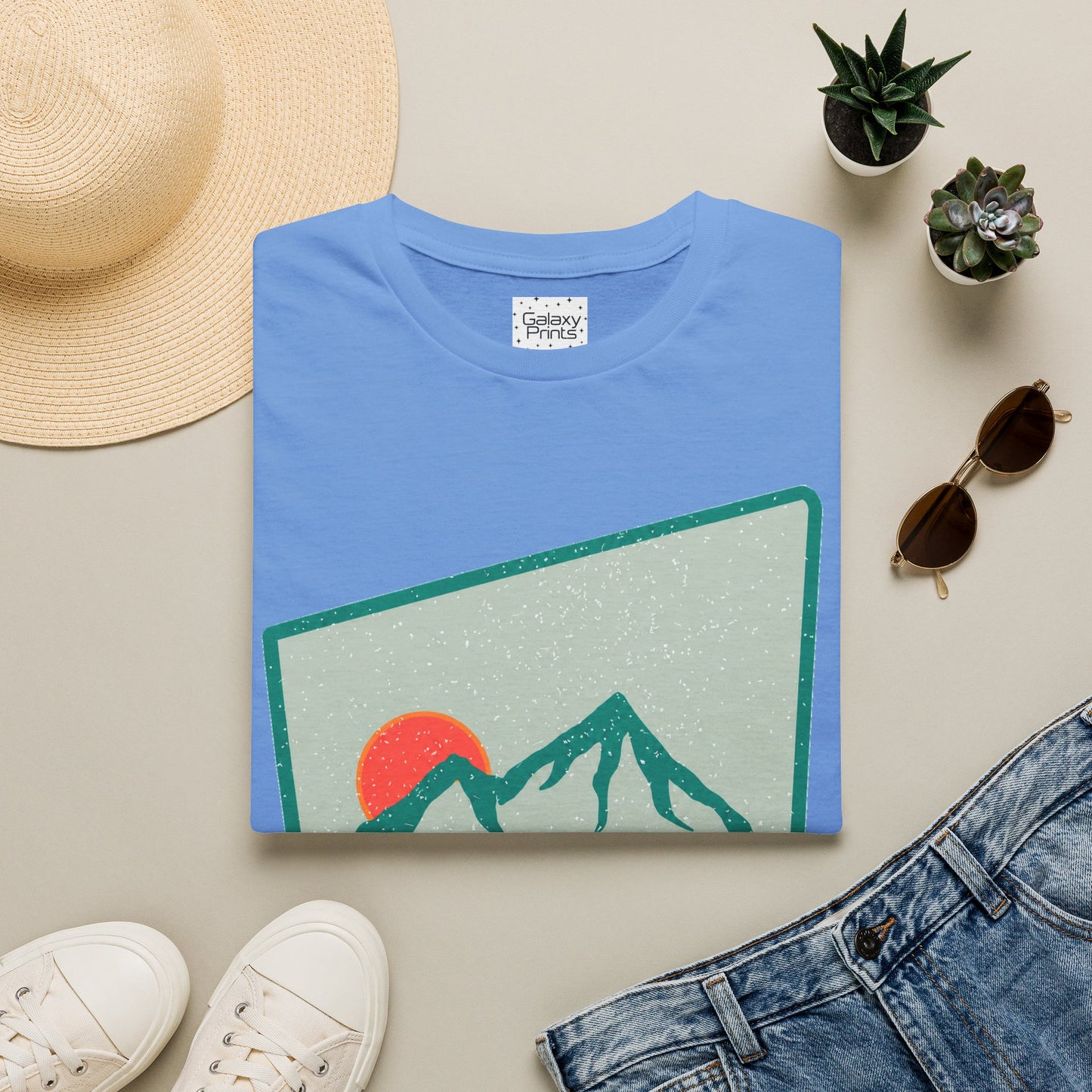 Beech Mountain NC Let it Snow T-Shirt — Retro Mountain Sunrise Snow Tee