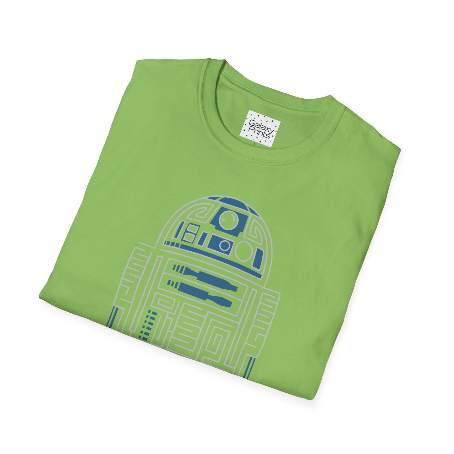 Star Wars Inspired Unisex T-Shirt - R2 D2 Digital Outline Framework Graphic Tee