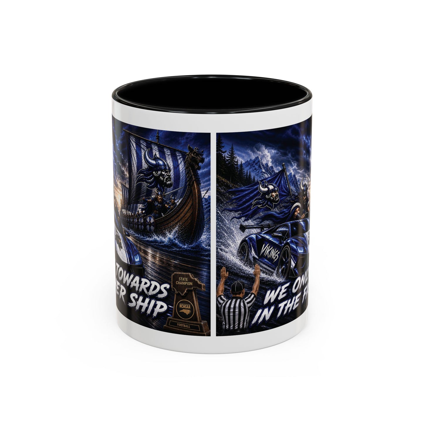 Hoggard Vikings Stylish Accent Coffee Mug  "Race to another Ship" and "Dive in the fast lane"- Perfect for Daily Brew & Gifts