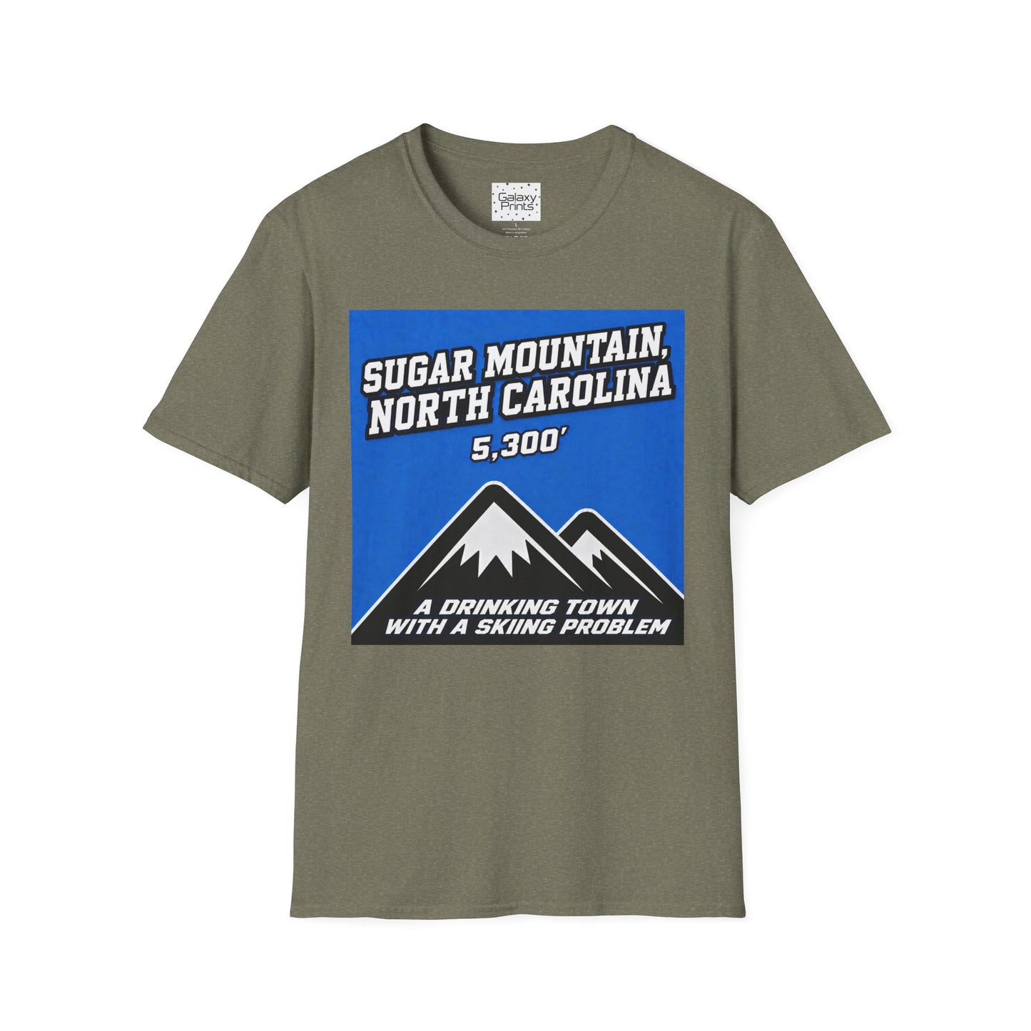 Sugar Mountain North Carolina T-Shirt – 5,300' Drinking Town with Skiing Problem - Graphic Tee