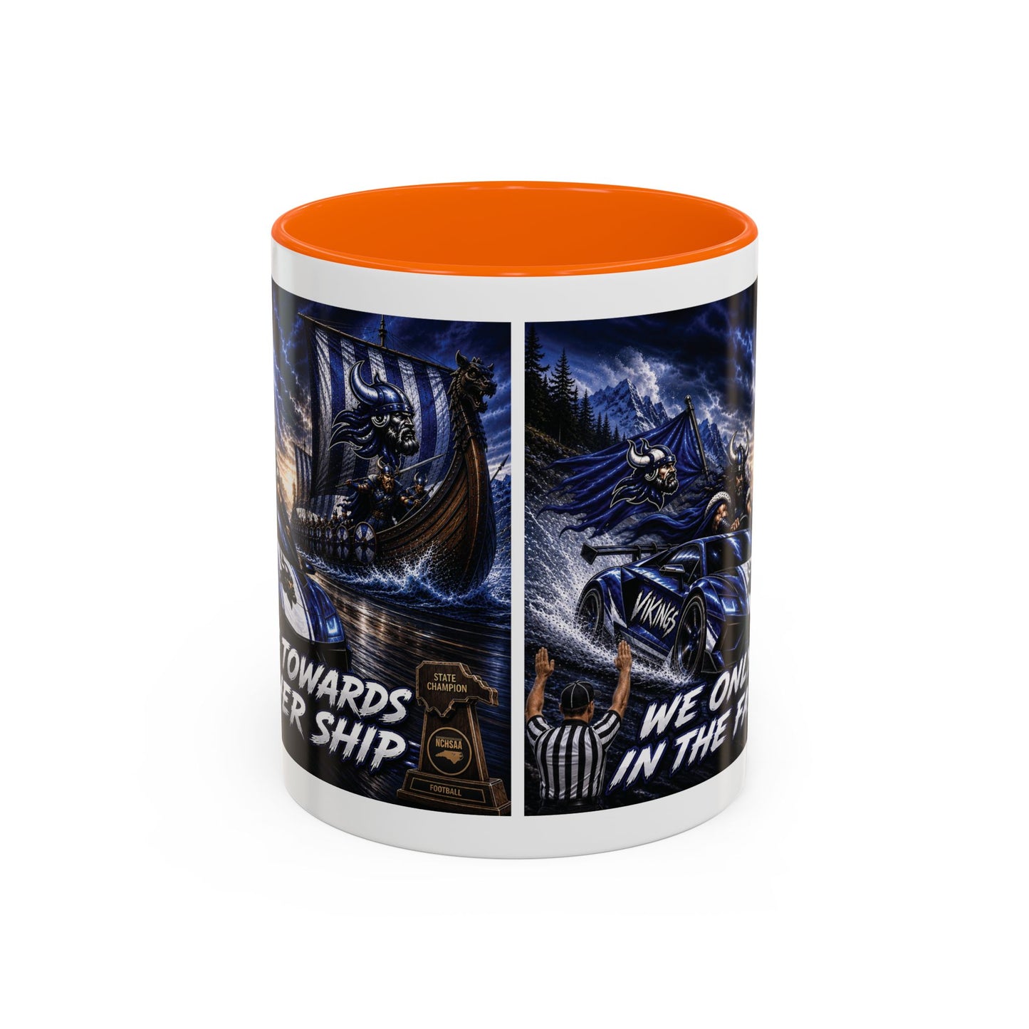 Hoggard Vikings Stylish Accent Coffee Mug  "Race to another Ship" and "Dive in the fast lane"- Perfect for Daily Brew & Gifts