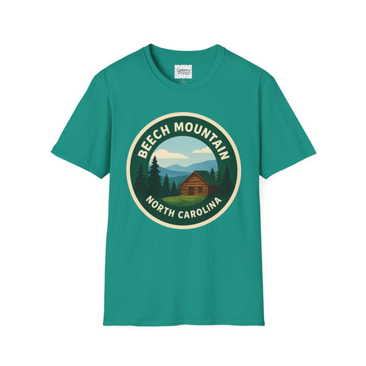 Beech Mountain NC T-Shirt — Mountain Cabin Scenic Graphic Tee