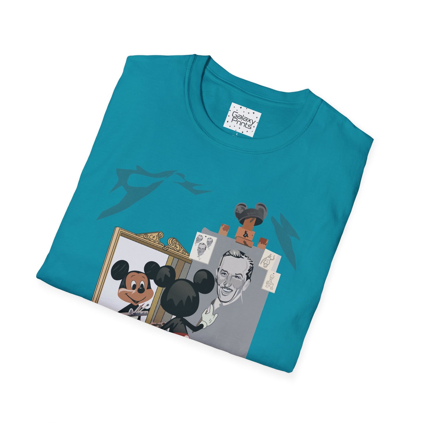 Unisex T-Shirt - DISNEY Inspired - 'Mickey Painting Walt'