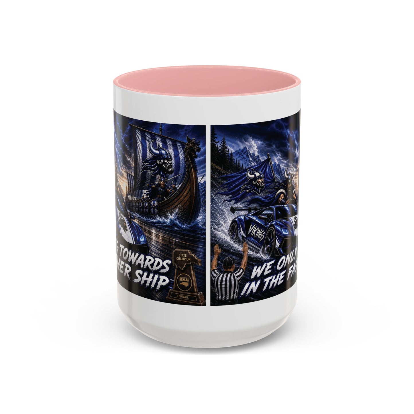 Hoggard Vikings Stylish Accent Coffee Mug  "Race to another Ship" and "Dive in the fast lane"- Perfect for Daily Brew & Gifts