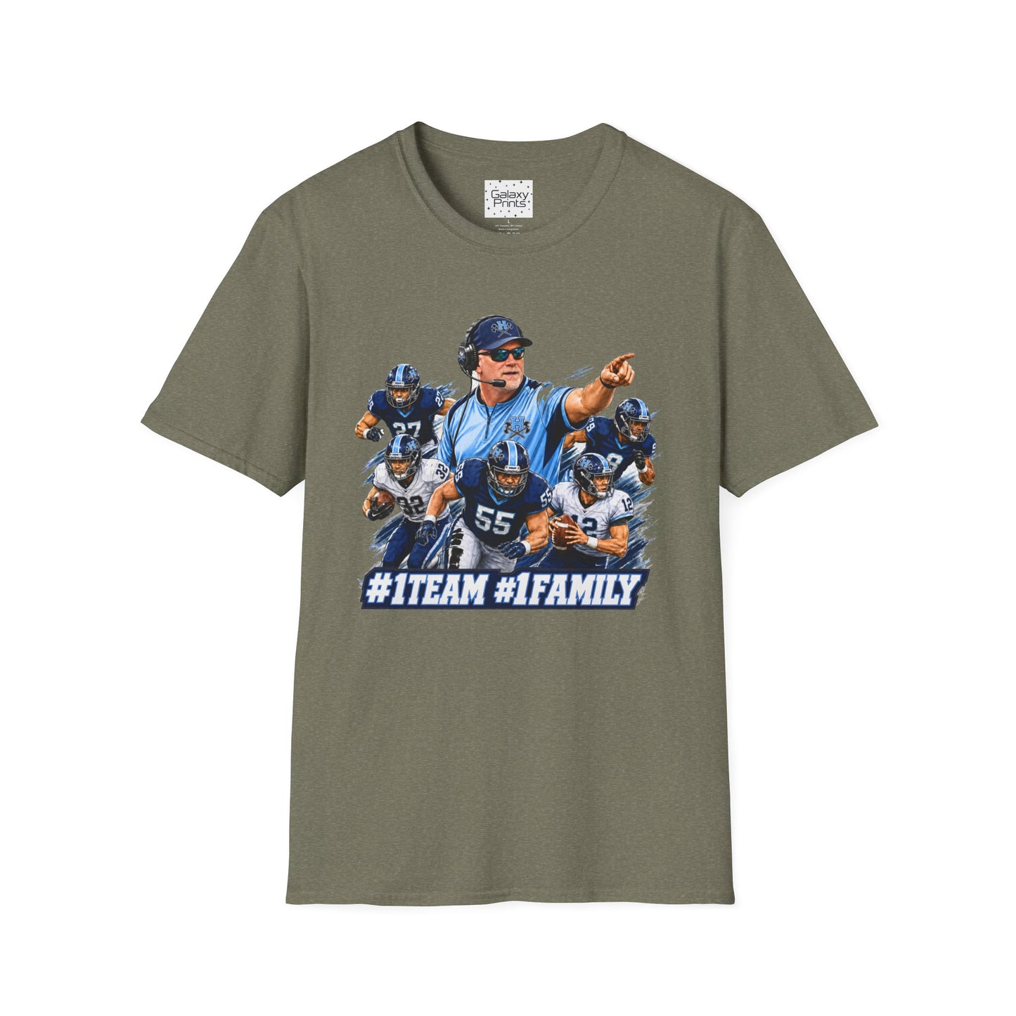 Hoggard Vikings Inspired - 1TEAM 1FAM -2  - Viking Helmet - Unisex T-Shirt 2
