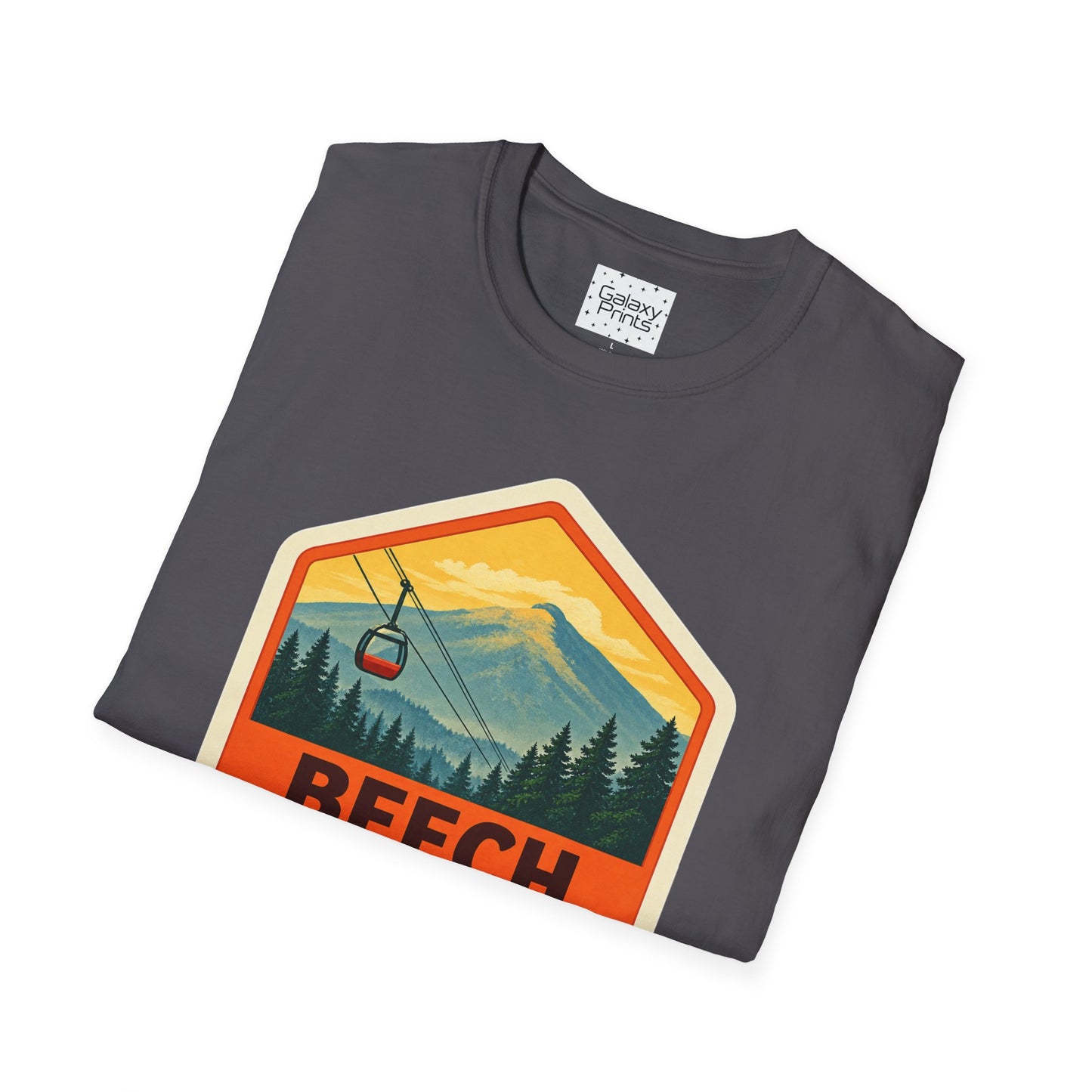Beech Mountain NC Graphic T-Shirt Diamond — Mountain Ski Lift Vintage look