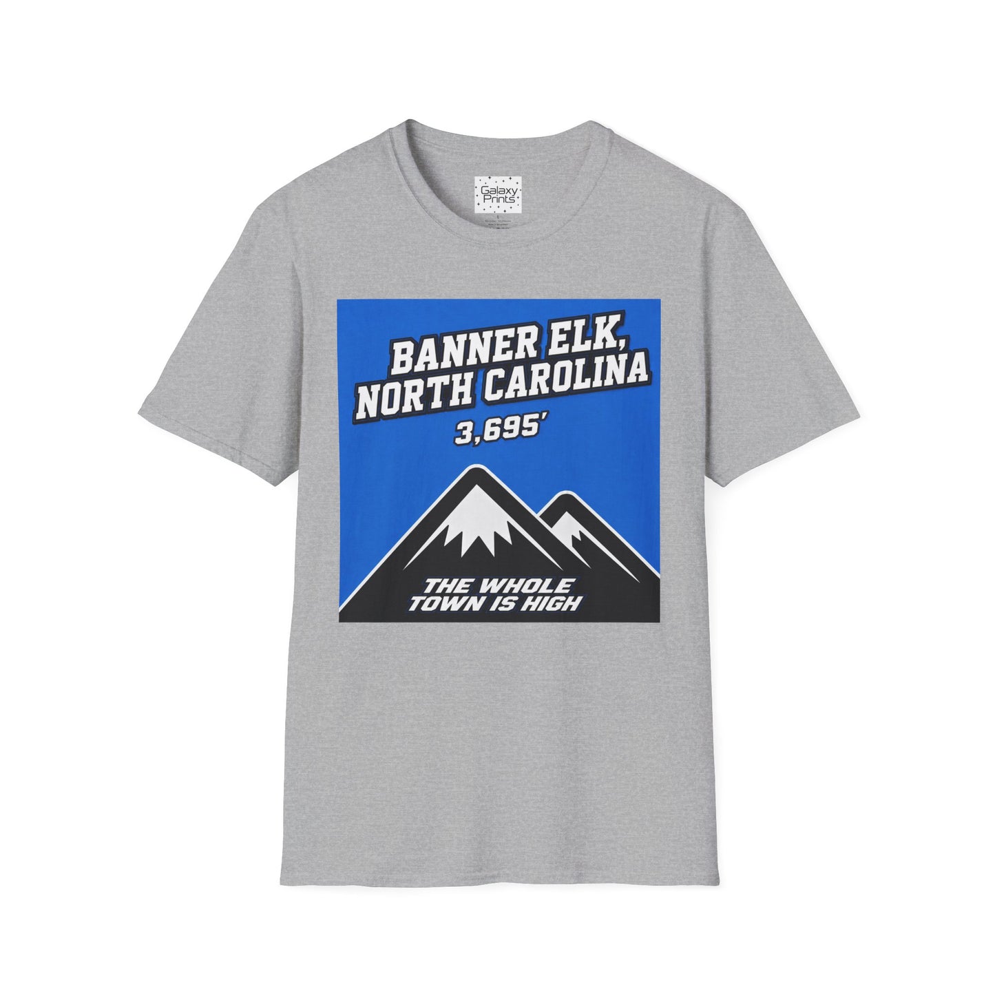 Banner Elk, NC - The whole town is High T-Shirt — 3,695' Mountain Souvenir Tee