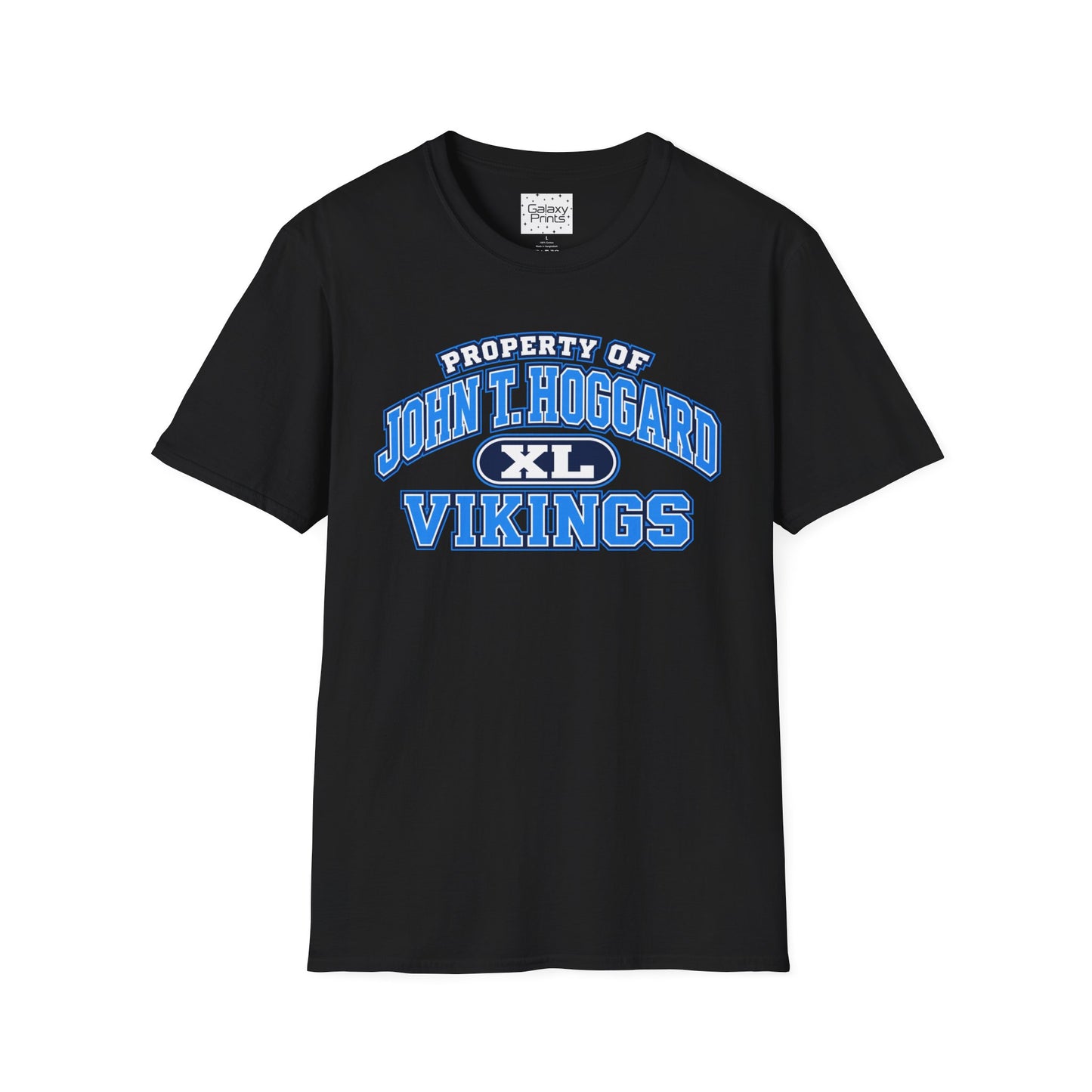 Property of JTH Vikings T‑Shirt XL — Viking in Power Circle back - Hoggard School Spirit Tee