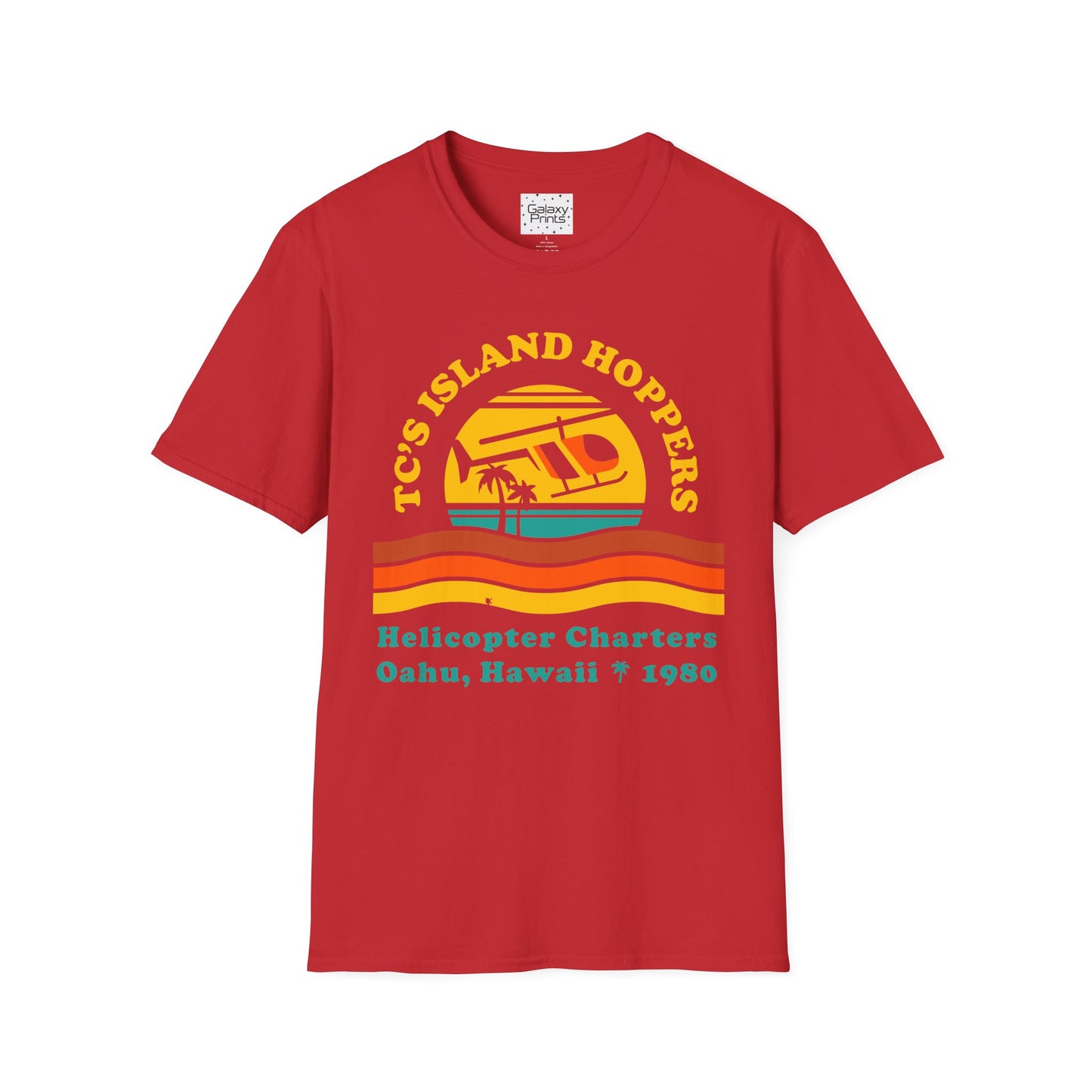 Unisex T-Shirt - POP Culture - 'From the HIT TV Show Magnum PI - TC's Helicopter Charterers & Rides'